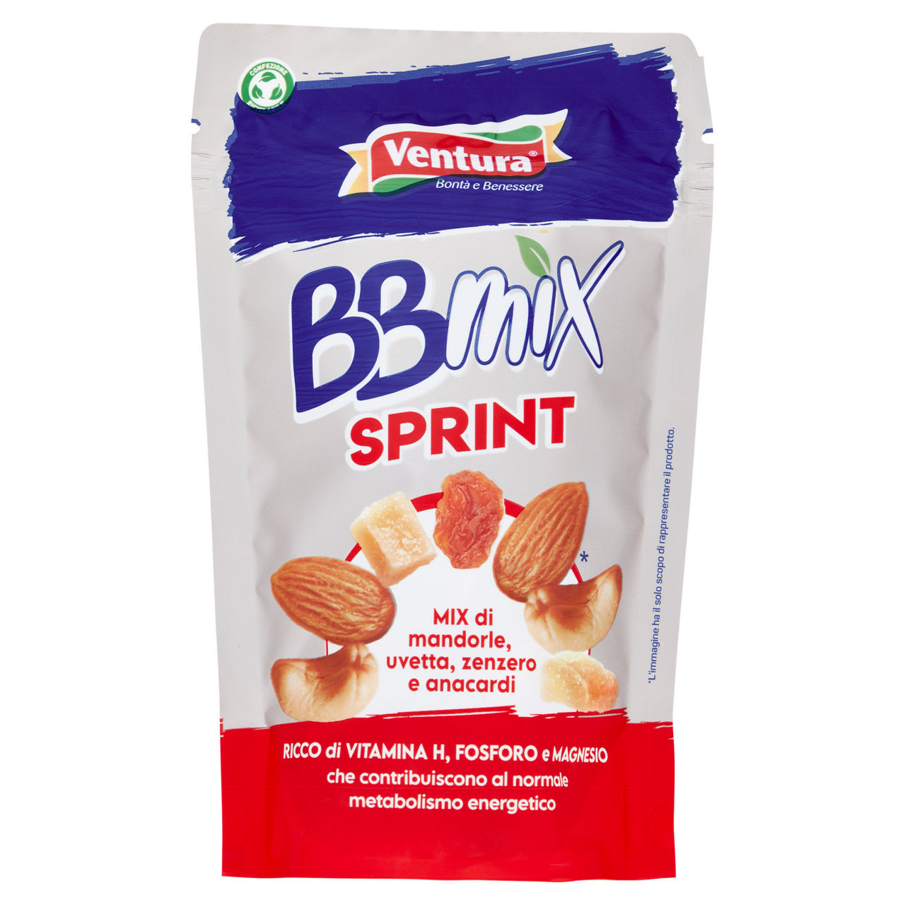 Mix sprint di frutta essiccata e frutta sgusciata 150 gr