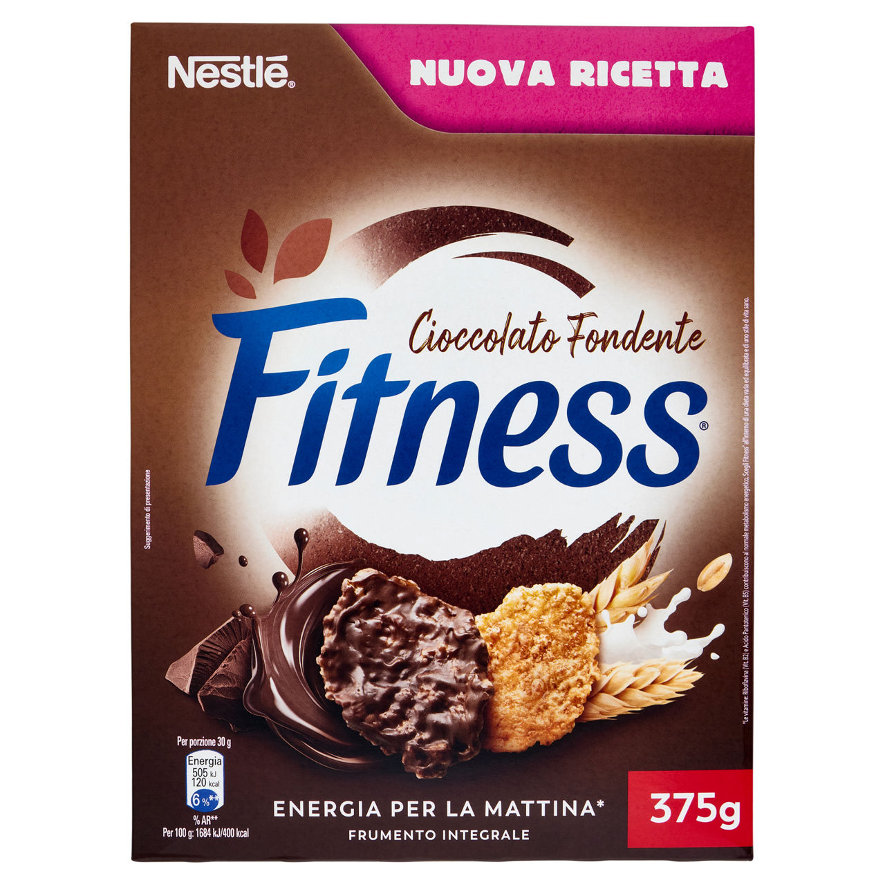 Cereali croccanti con cioccolato fondente 375 gr