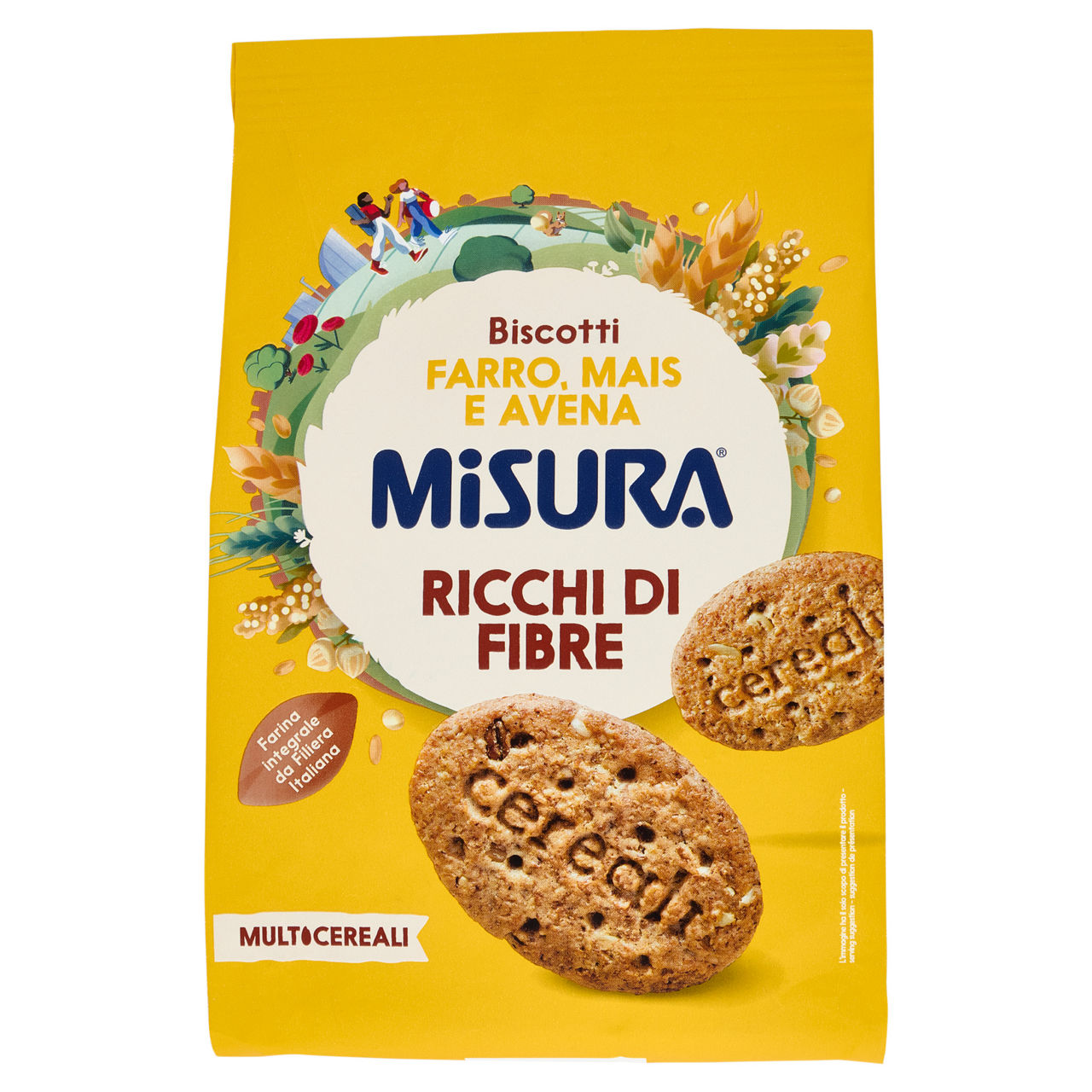 Biscotti multicereali con farina integrale 330 gr - Immagine 01
