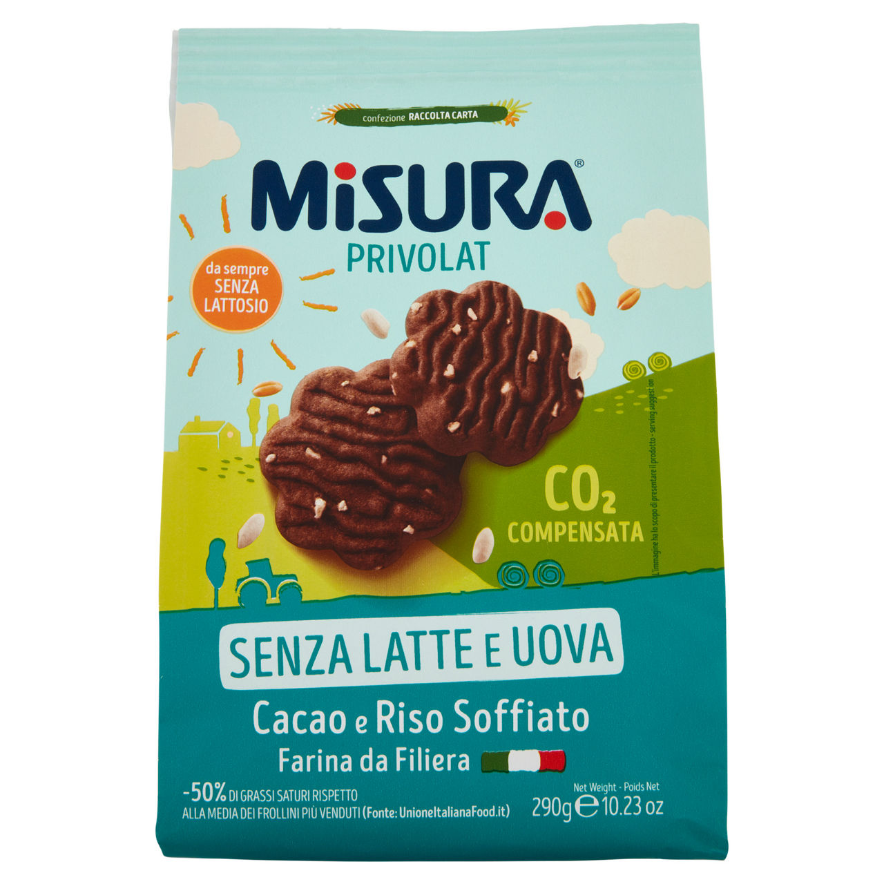 Biscotti riso soffiato e cacao 290 gr - Immagine 01