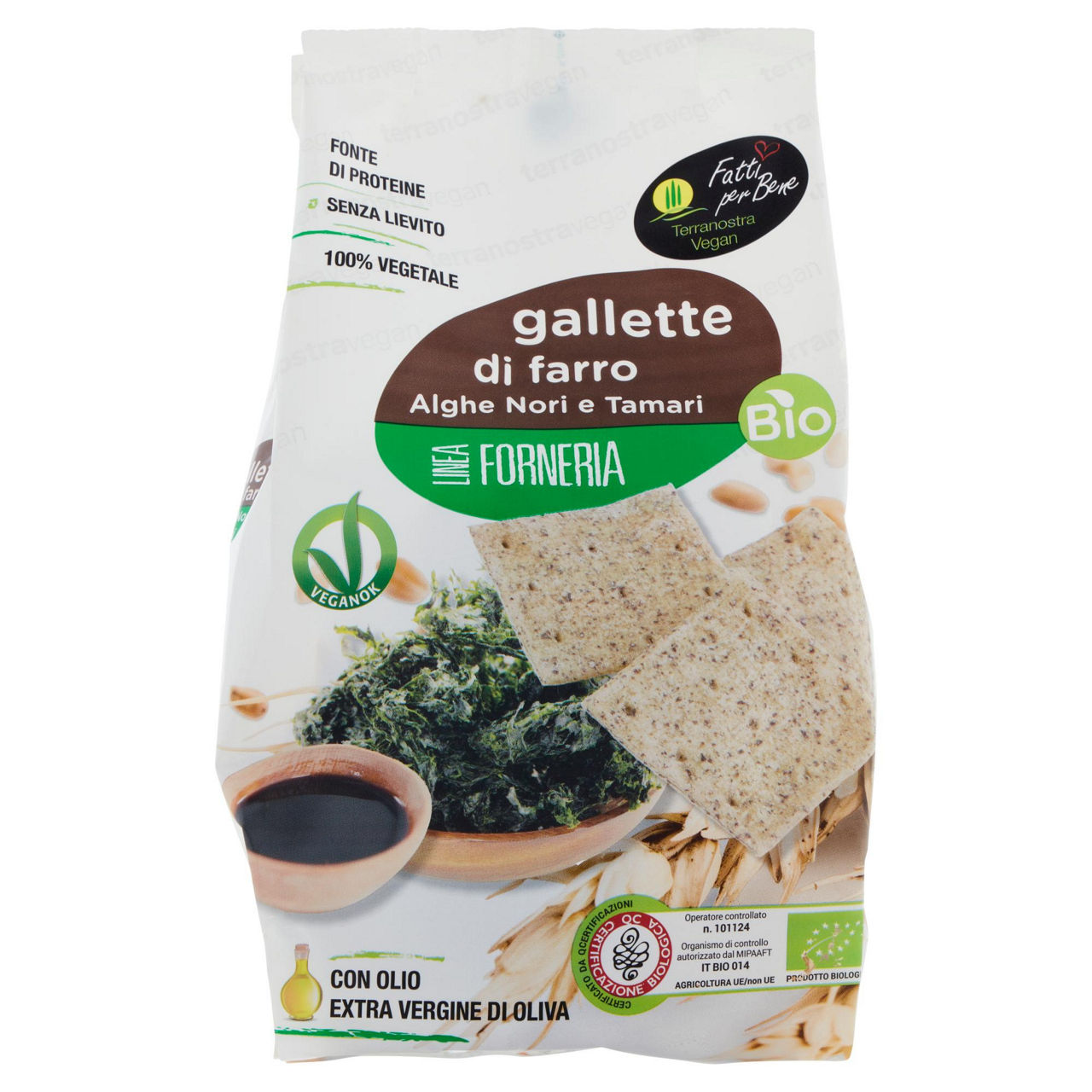 Gallette di farro alle Alghe Nori e Tafari 200 gr