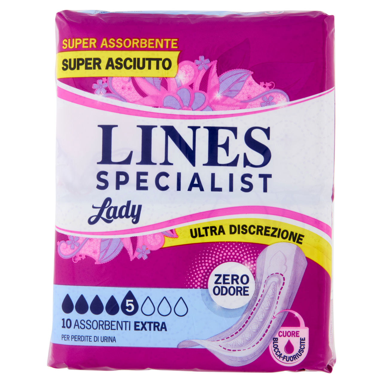 Assorbenti per incontinenza extra 10 pz - Immagine 01