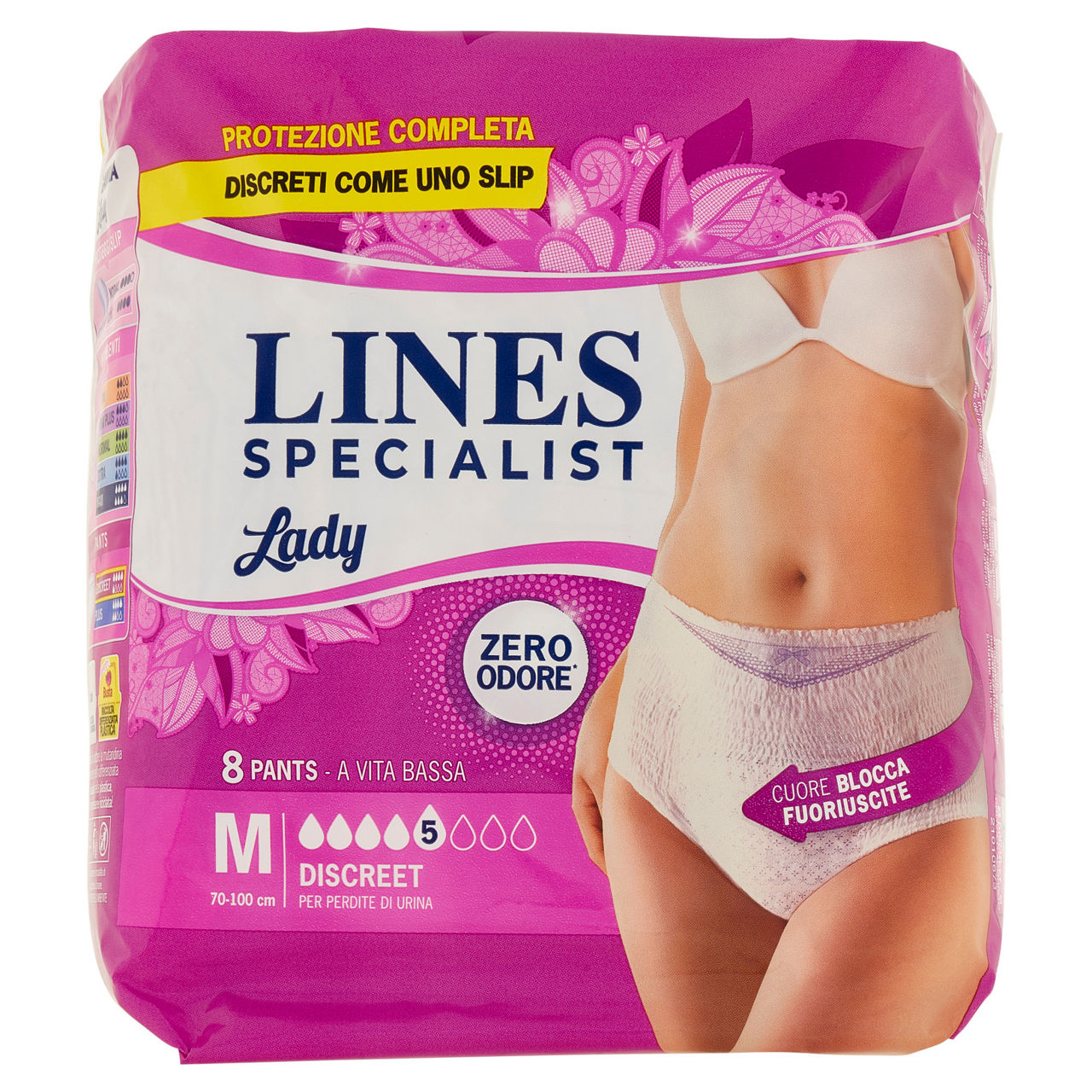 Assorbenti per incontinenza discreet tg m 8 pz - Immagine 01