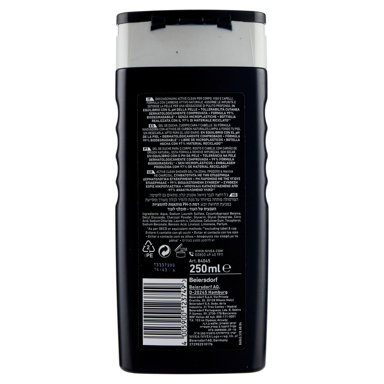 Docciashampoo nivea men active clean ml 250 - Immagine 11
