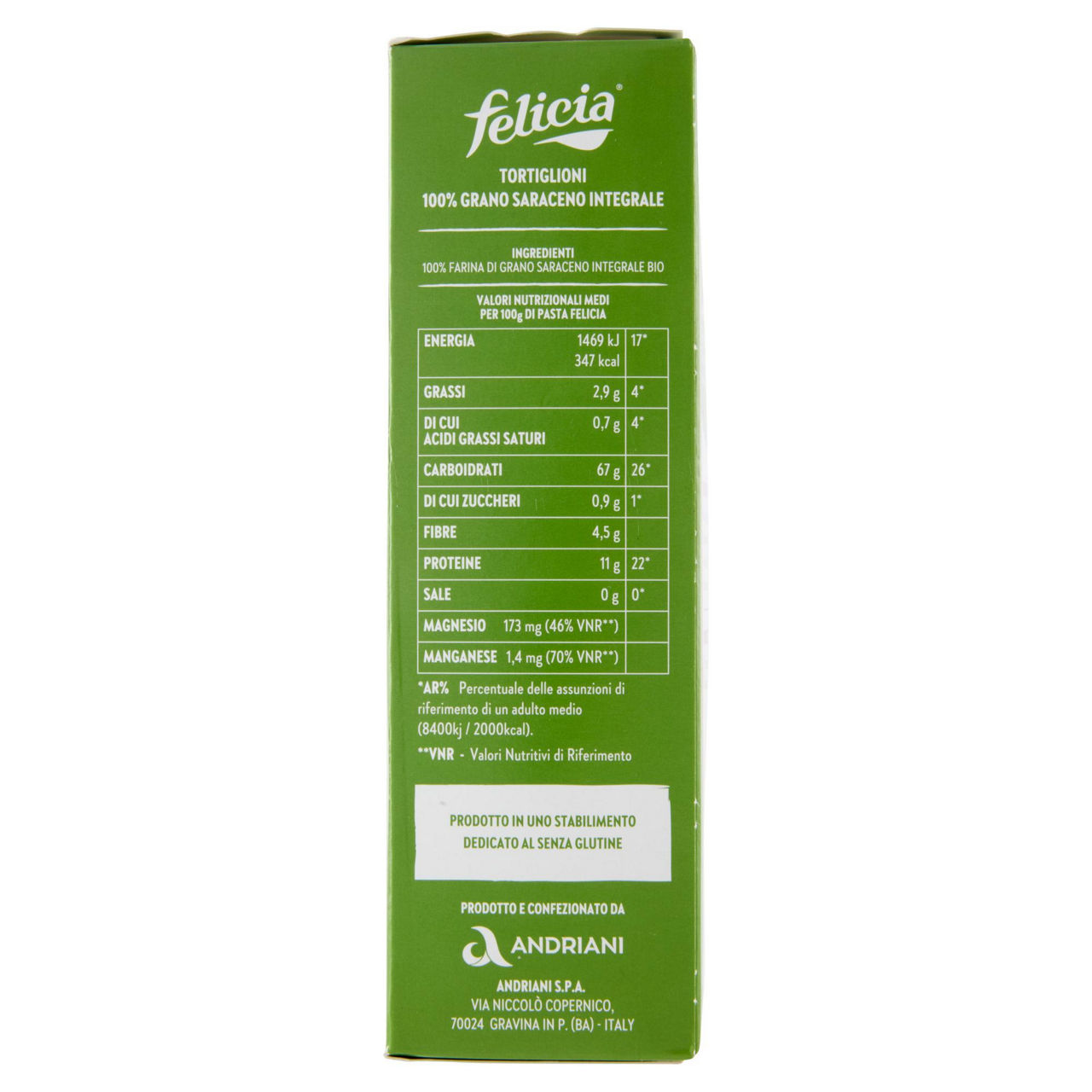 Tortiglioni pasta di grano saraceno integrale senza glutine bio 340 gr - Immagine 41