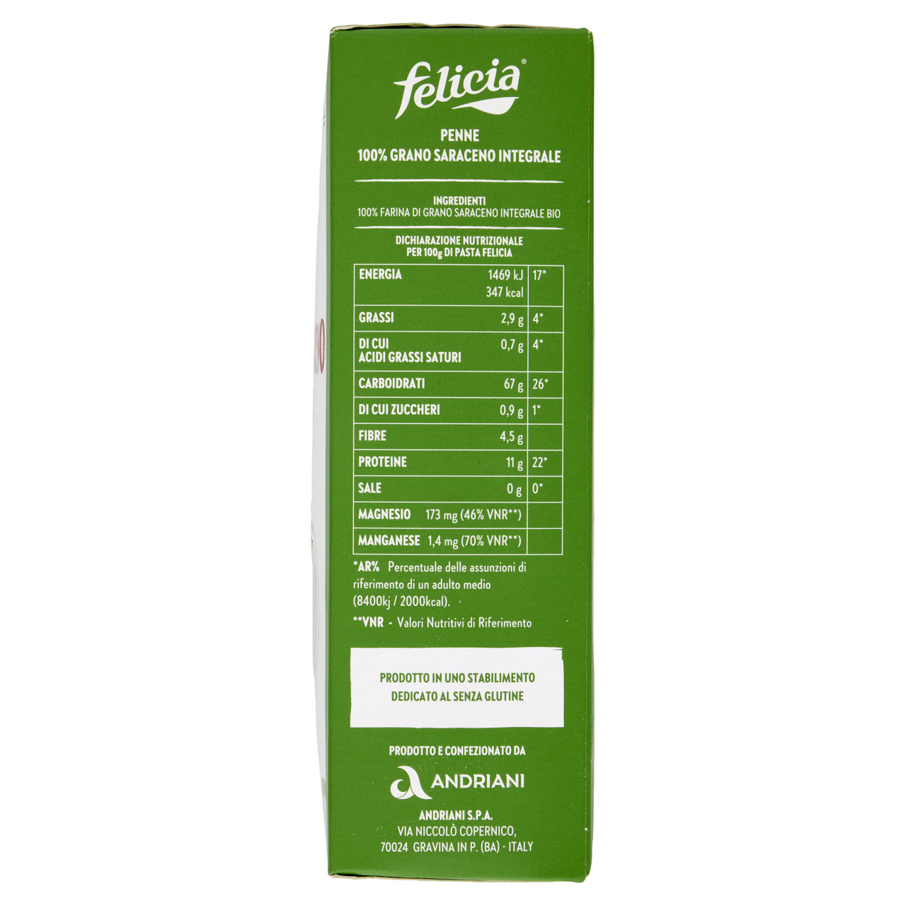 Penne pasta di grano saraceno integrale senza glutine bio 340 gr - Immagine 11
