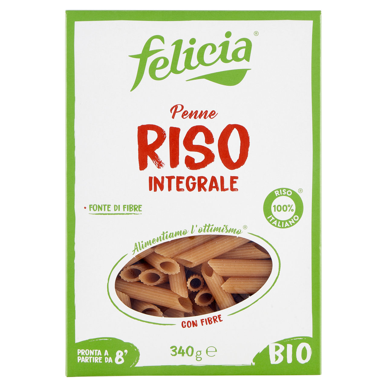 Penne rigate pasta di riso integrale senza glutine bio 340 gr