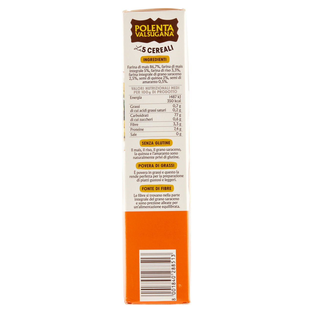Polenta 5 cereali valsugana scatola gr. 350 - Immagine 51
