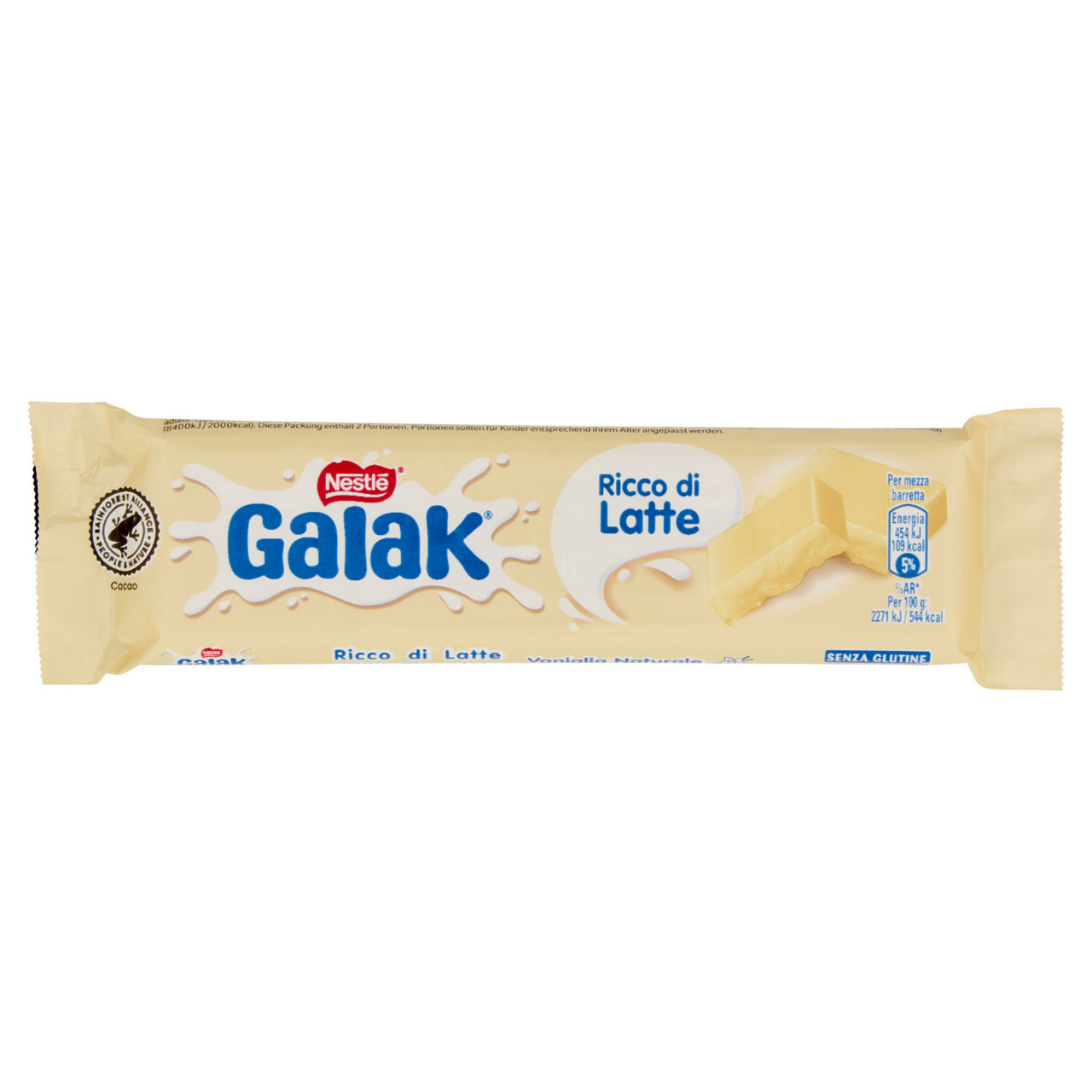 Barretta di cioccolato bianco 40 gr - Immagine 01