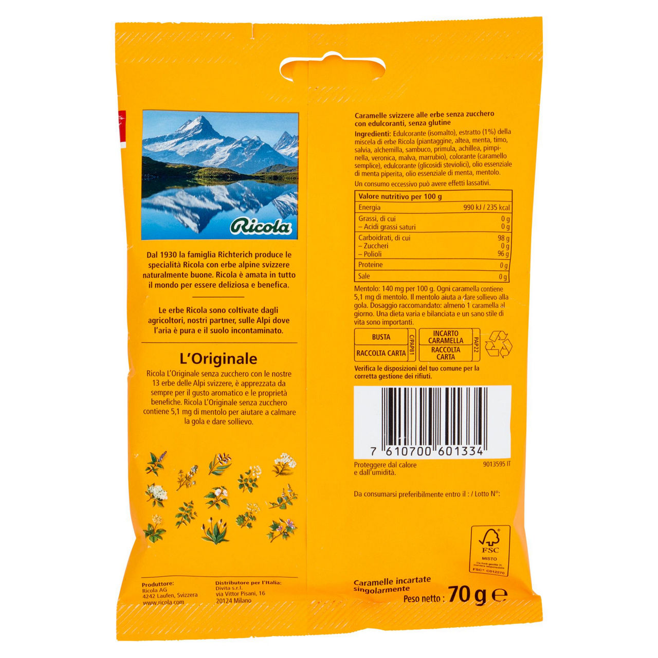 Caramelle dure alle erbe balsamiche senza zucchero 70 gr - Immagine 41