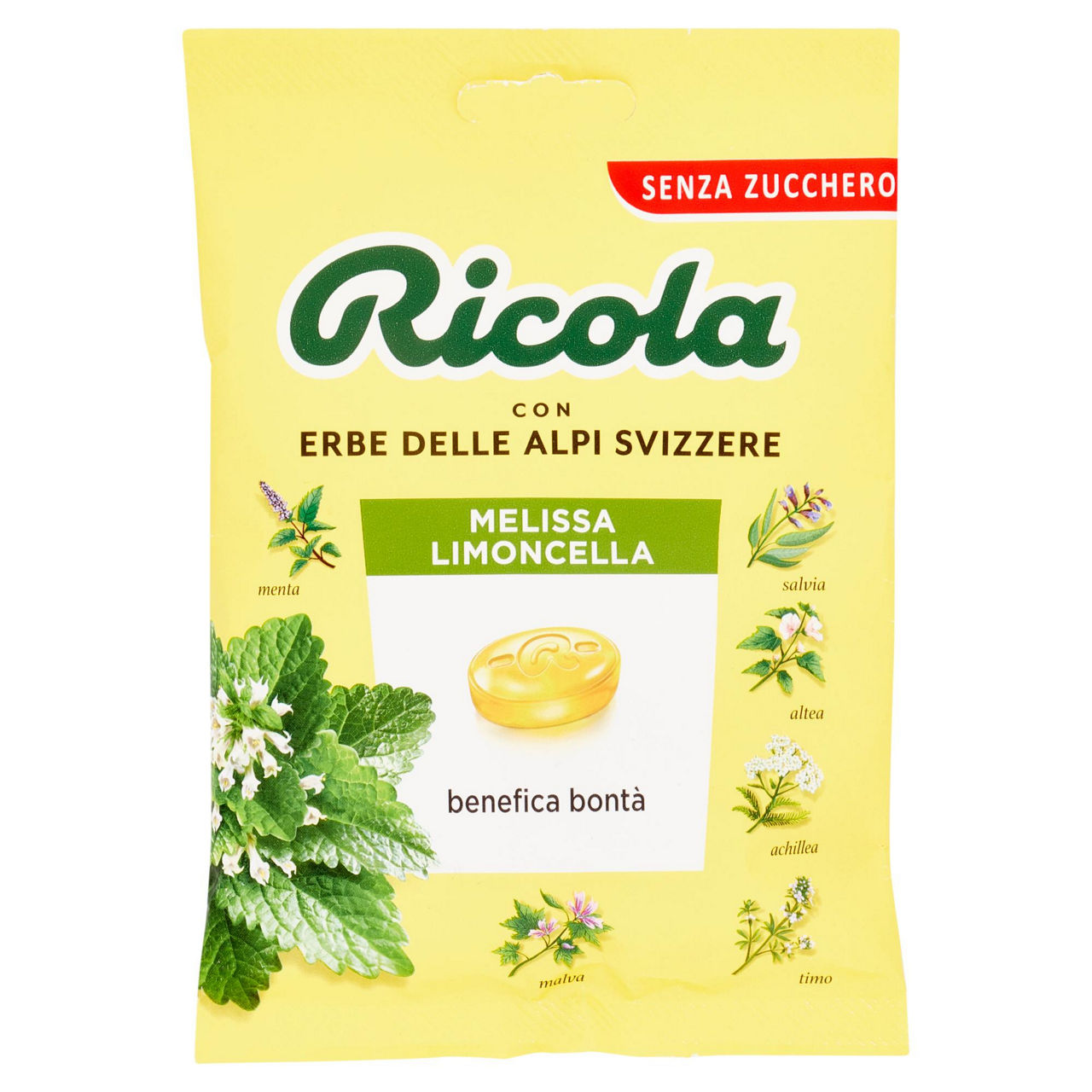 Caramelle dure alla melissa limoncella senza zucchero 70 gr