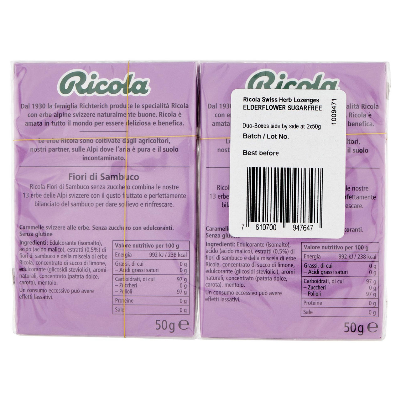 Caramelle dure ai fiori di sambuco senza zucchero 2 pz x 50 gr - Immagine 51
