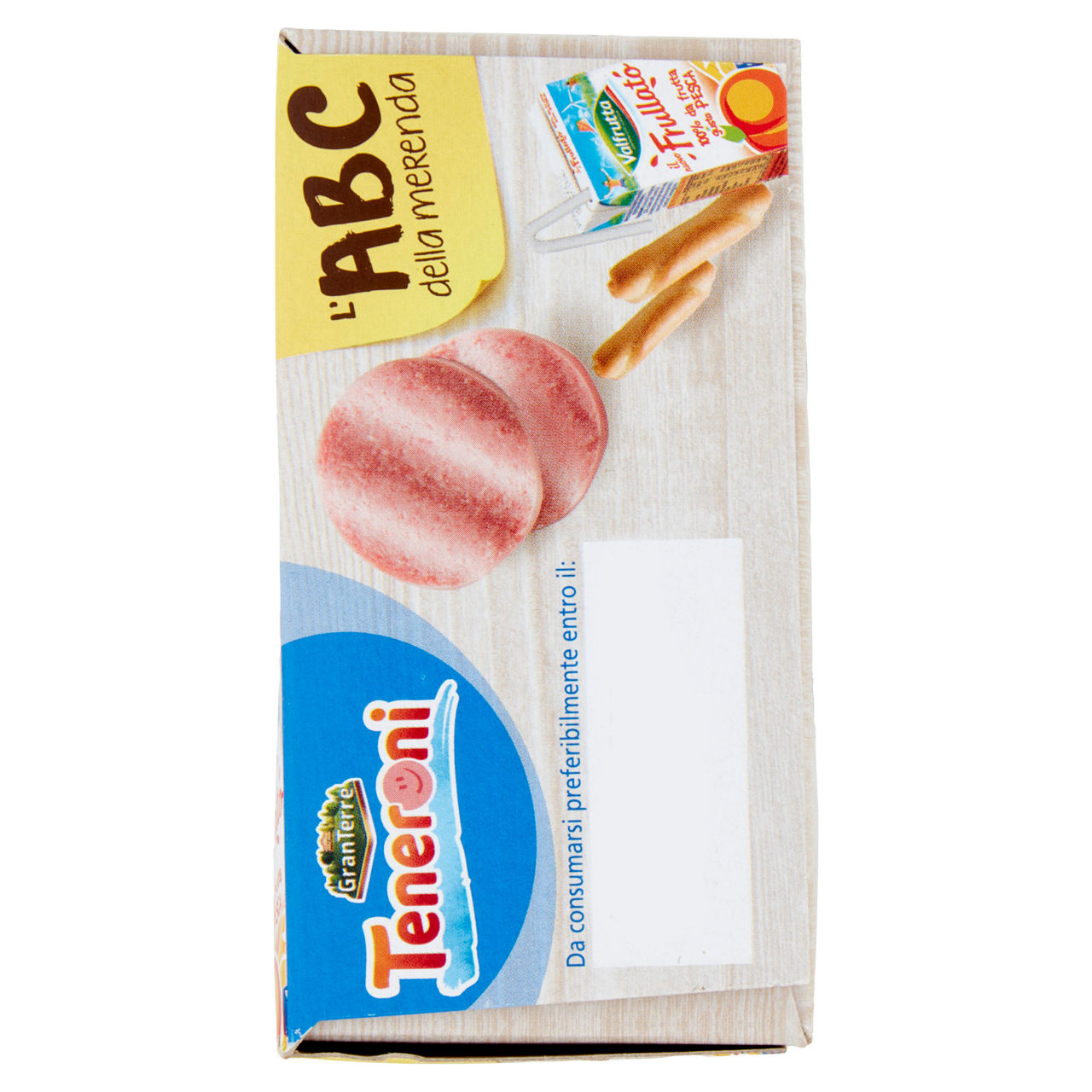 Merenda dischetti di prosciutto cotto crostini e frullato di frutta 170 gr - Immagine 61