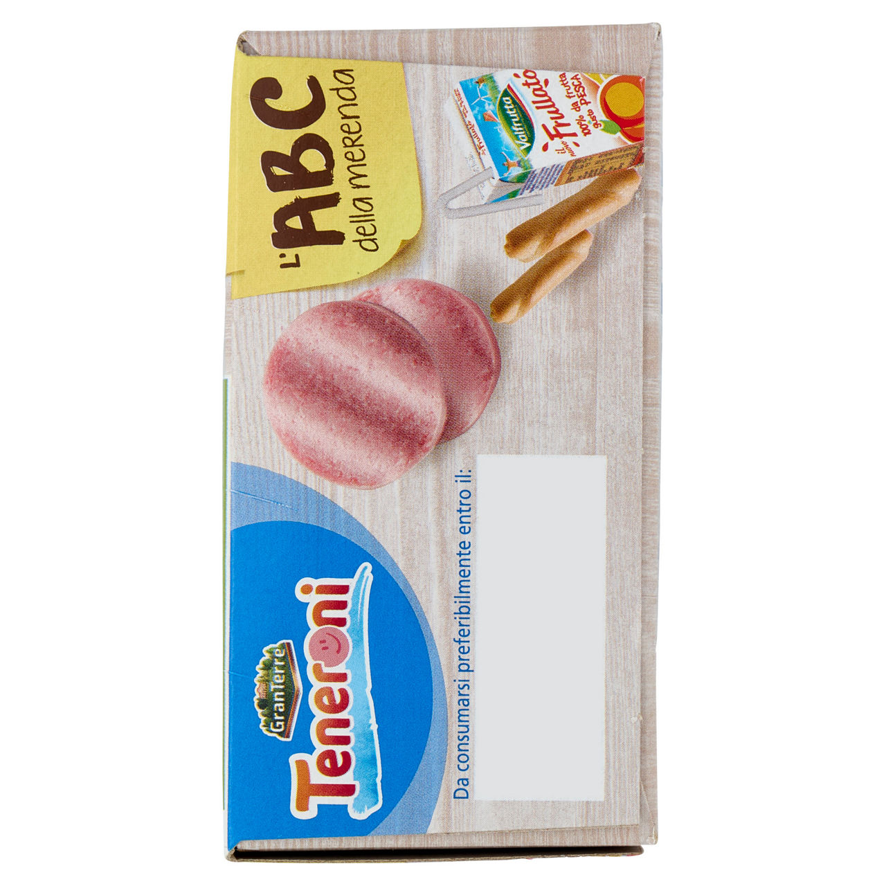 Merenda dischetti di prosciutto cotto crostini e frullato di frutta 170 gr - Immagine 71