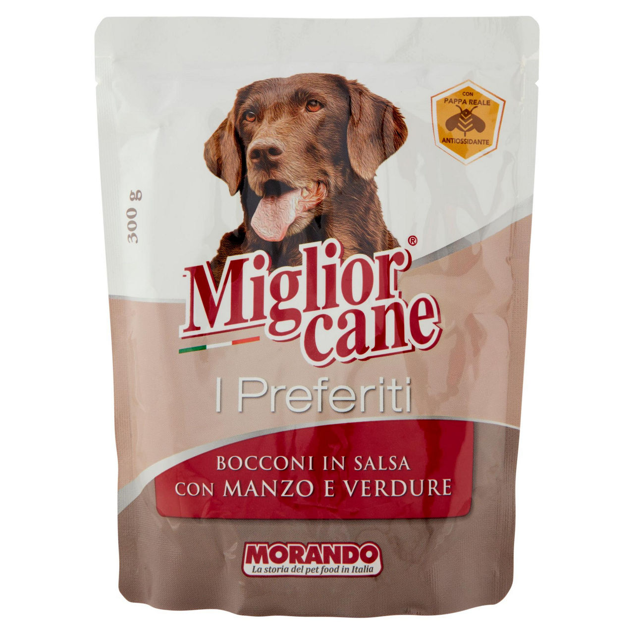 Umido per cane bocconi in salsa con manzo e verdure 300 gr