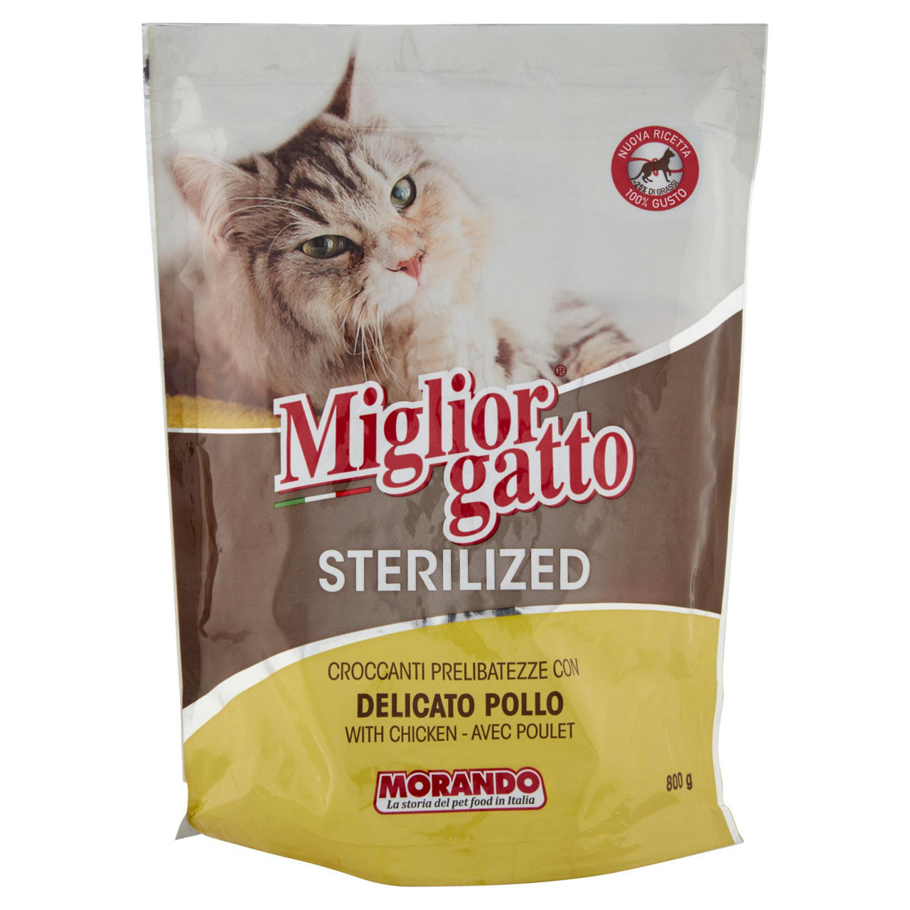 Croccantini miglior gatto sterilized pollo delicato sacchetto g 800 - Immagine 01