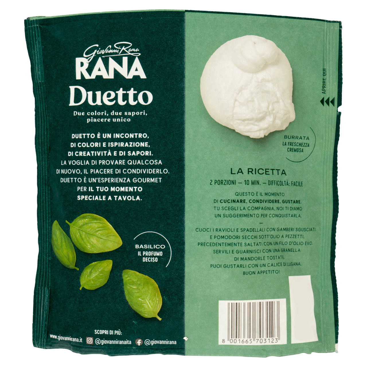 Ravioli burrata e basilico 250 gr - Immagine 51