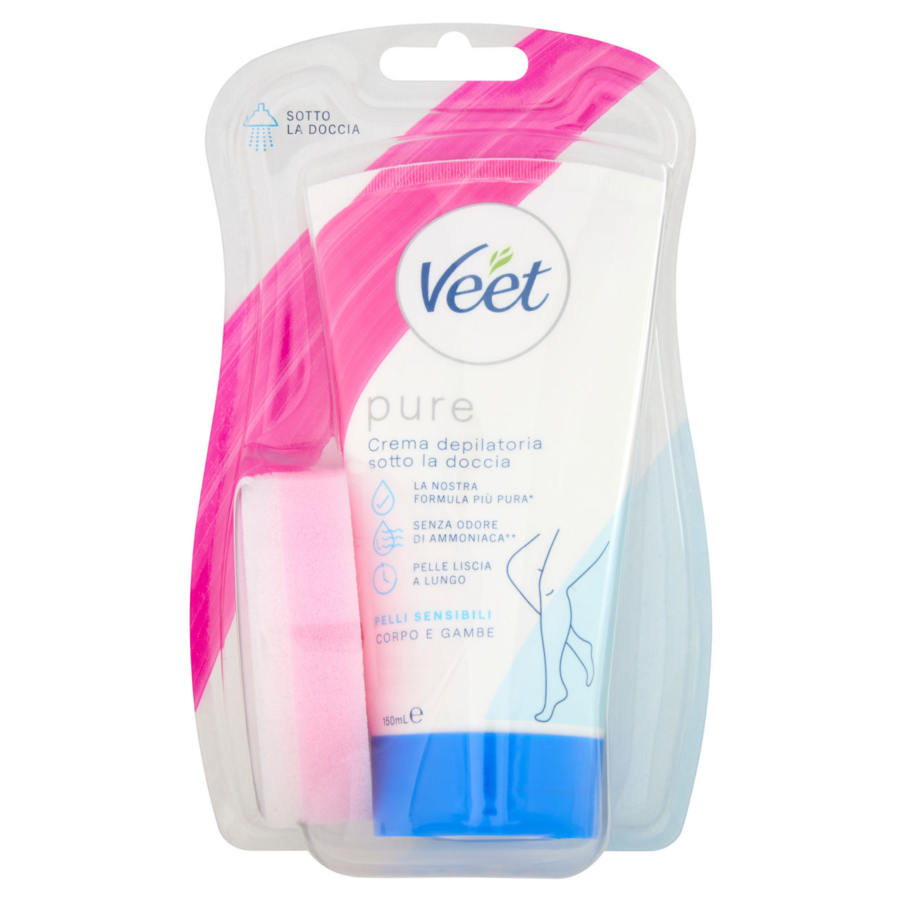Crema depilatoria sotto la doccia silky fresh pelli sensibili 150 ml - Immagine 01