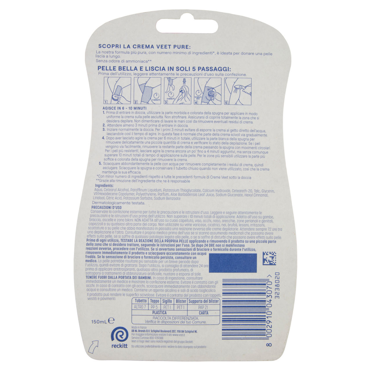 Crema depilatoria sotto la doccia silky fresh pelli sensibili 150 ml - Immagine 41