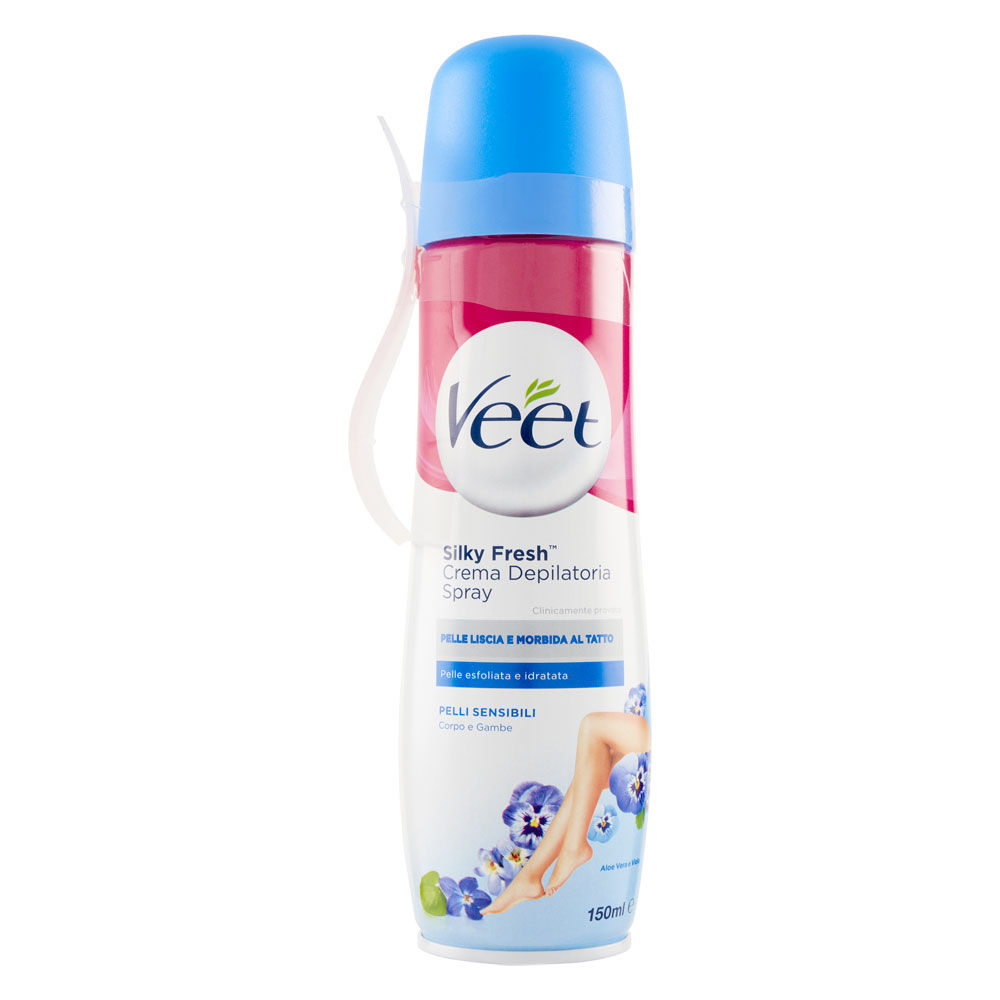Crema depilatoria spray pelli sensibili 150 ml