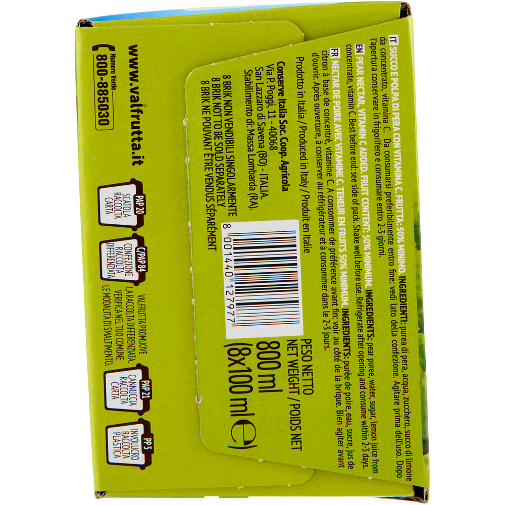 Nettare pera valfrutta 8x100ml - Immagine 61