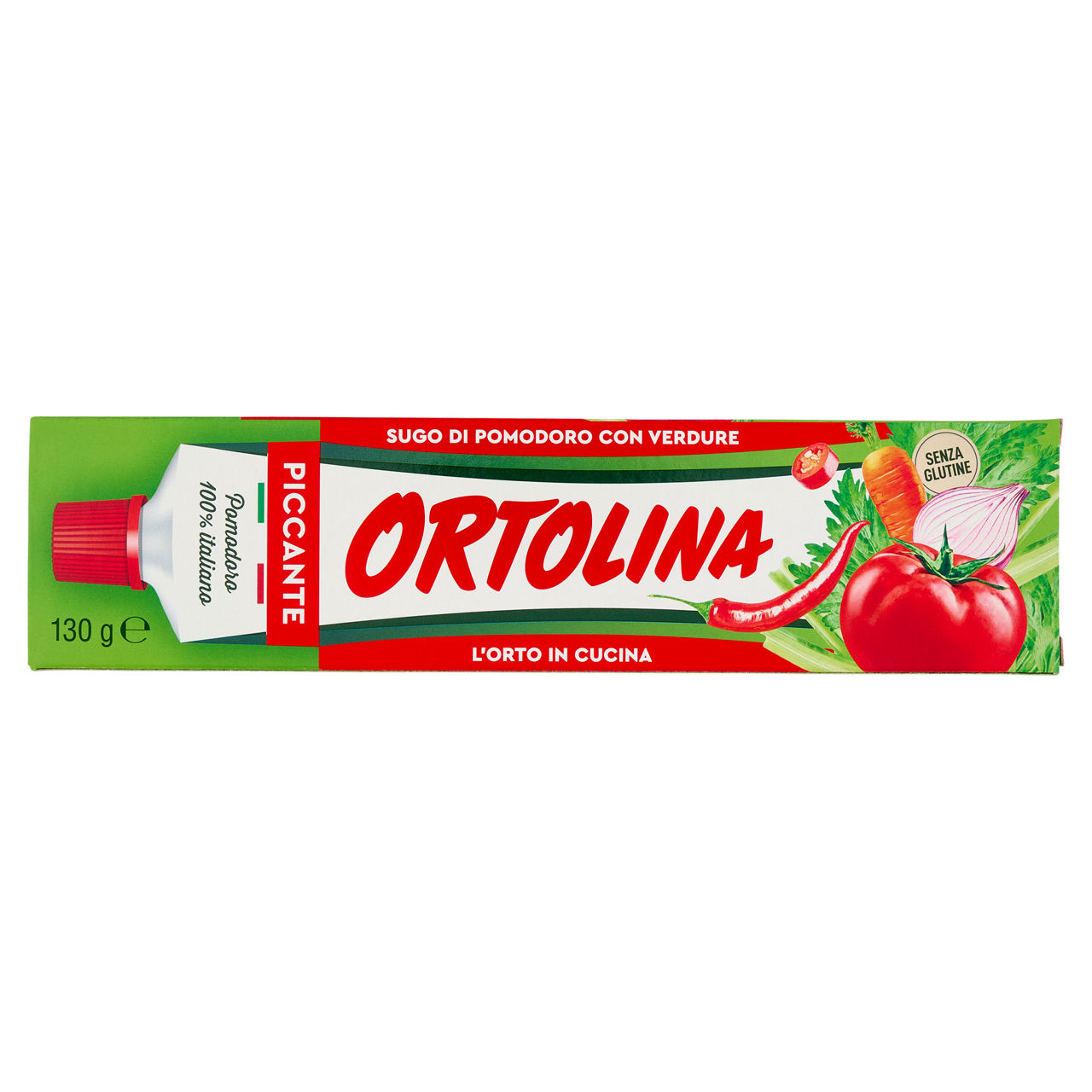 Sugo di pomodoro con verdure piccante 130 gr - Immagine 01