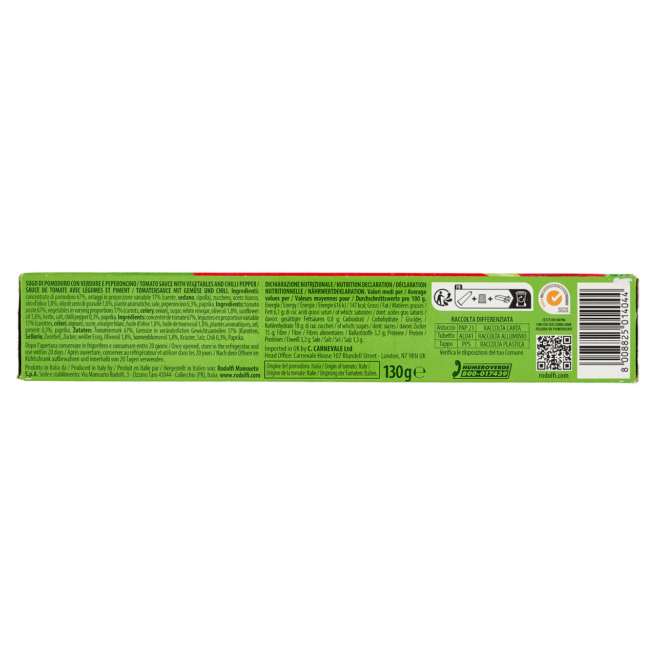 Sugo di pomodoro con verdure piccante 130 gr - Immagine 21