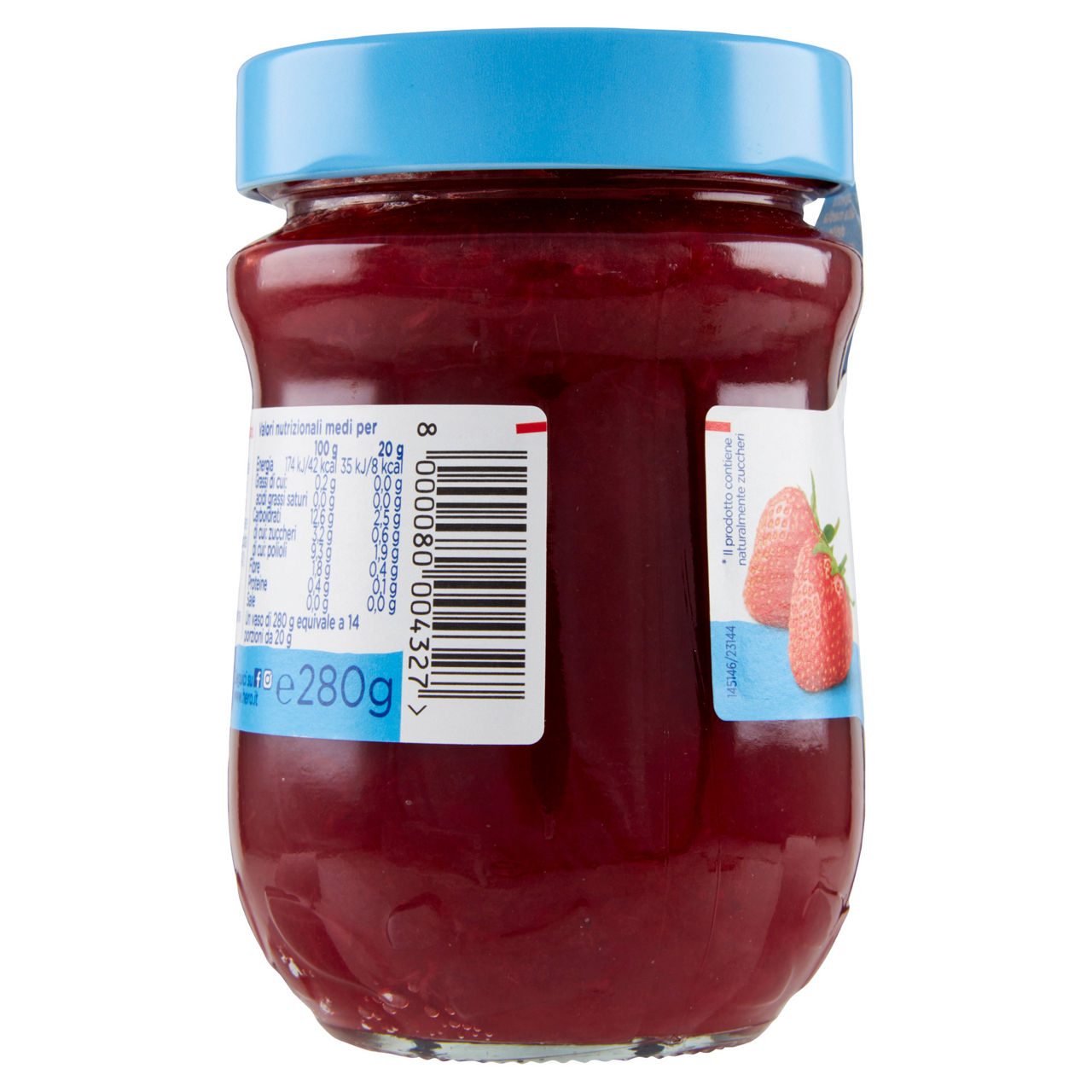 Confettura di fragole senza zuccheri aggiunti 280 gr - Immagine 51