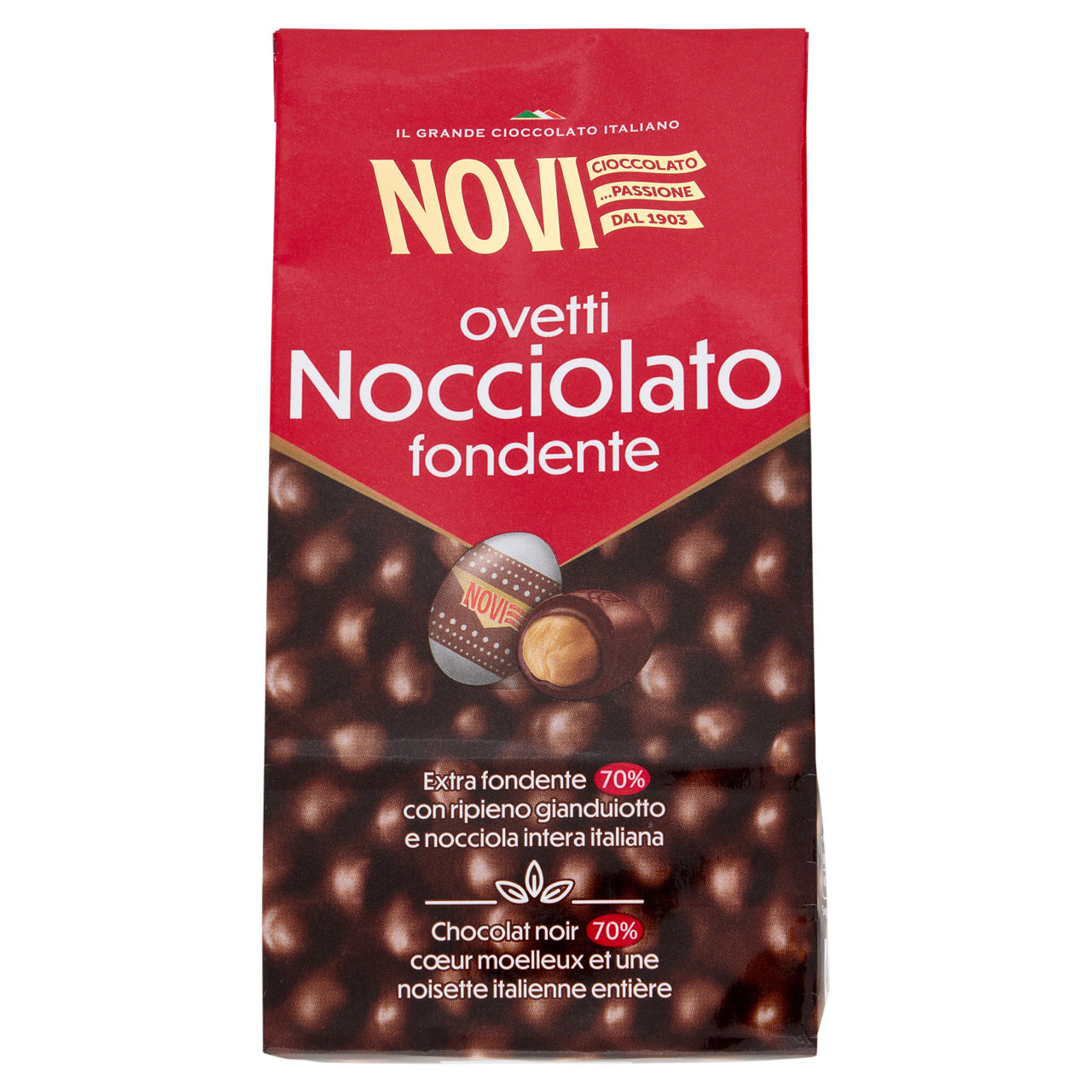 Ovetti di cioccolato fondente Nocciolato 145 gr