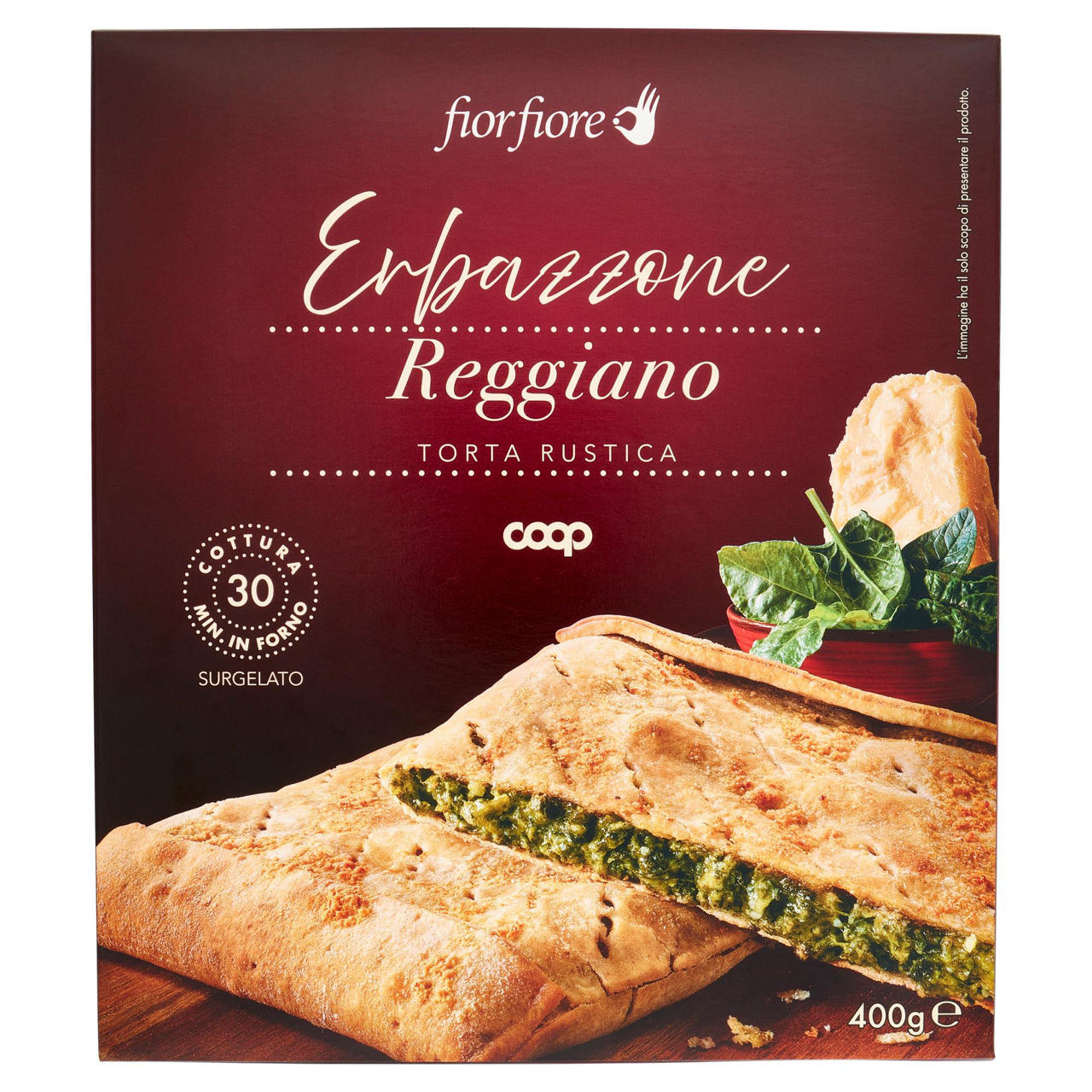 Torta rustica erbazzone reggiano 400 gr