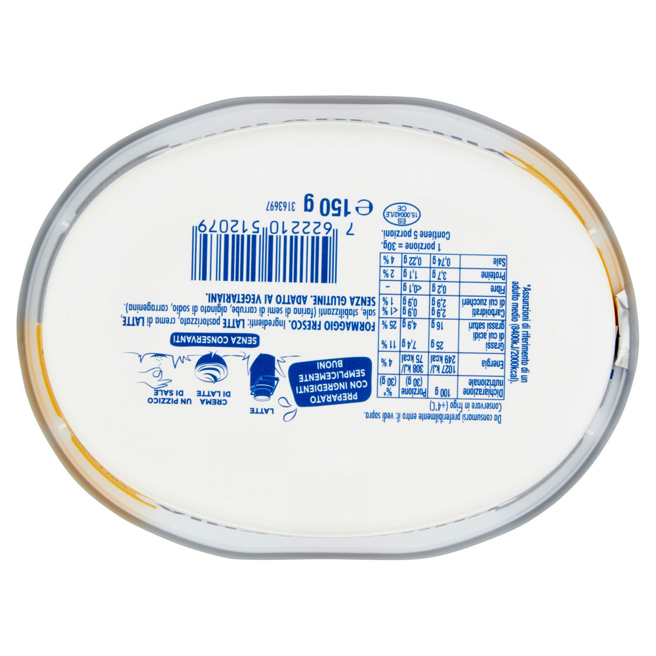 Formaggio fresco e cremoso spalmabile 150 gr - Immagine 21