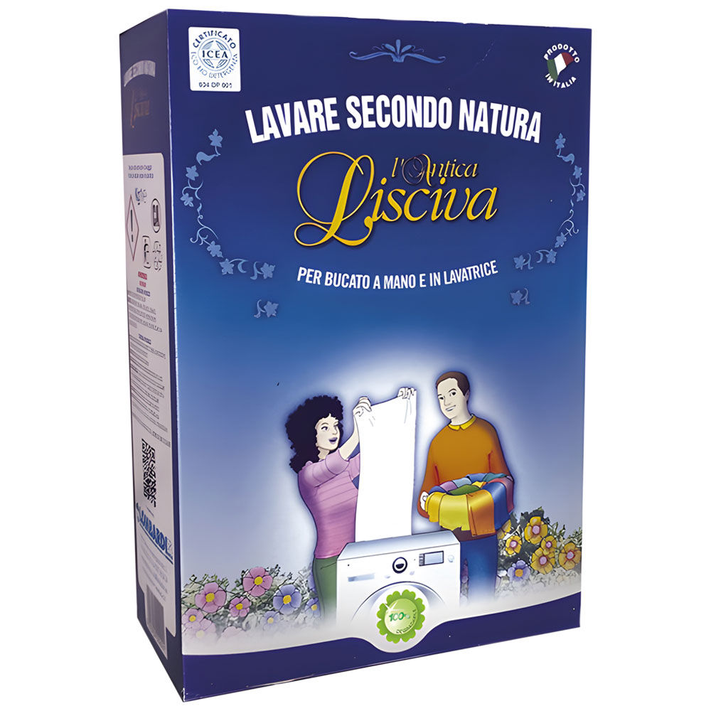 Detersivo in polvere per bucato a mano e lavatrice Antica Lisciva bio 1 kg