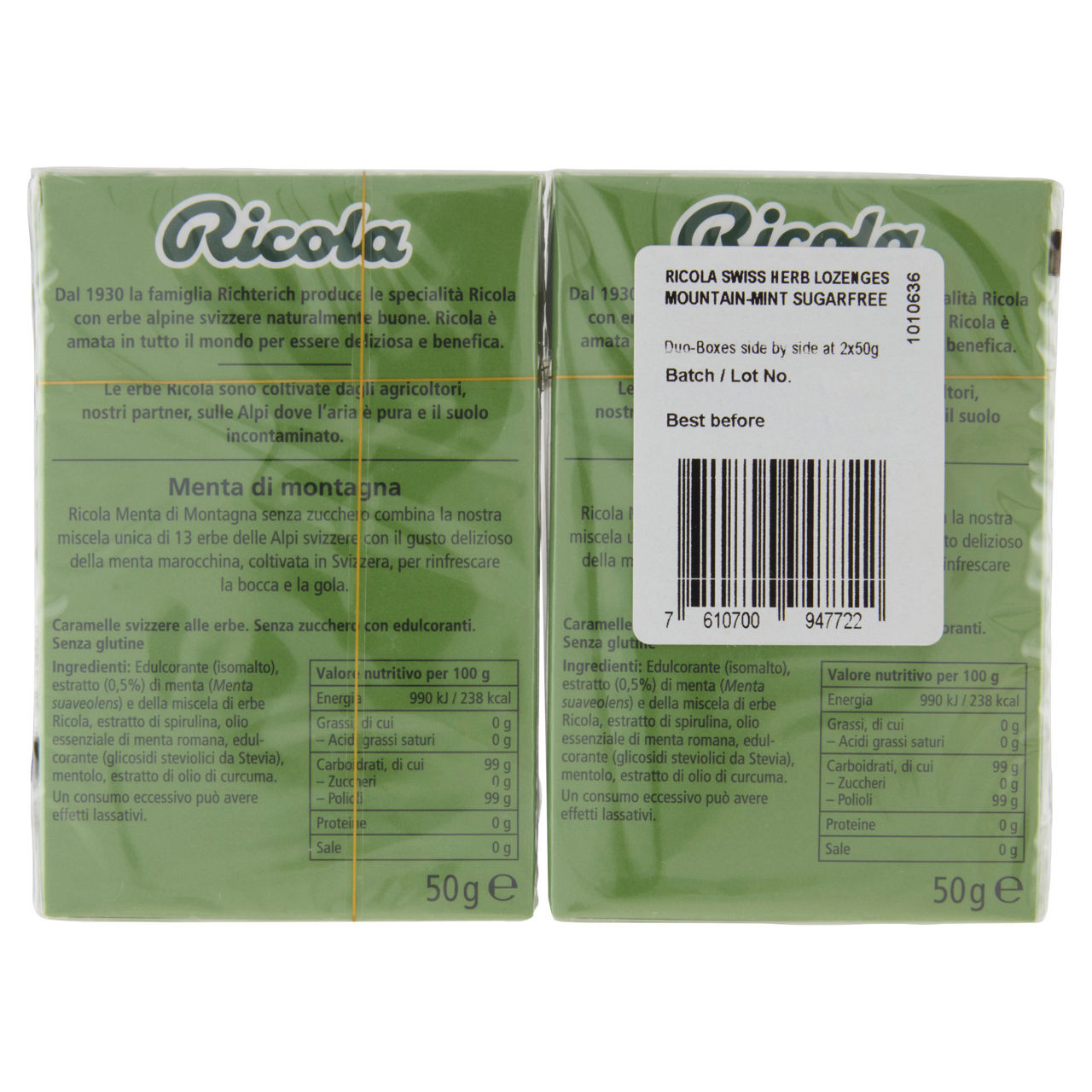 Caramelle dure alla menta di montagna senza zucchero 2 pz x 50 gr - Immagine 31