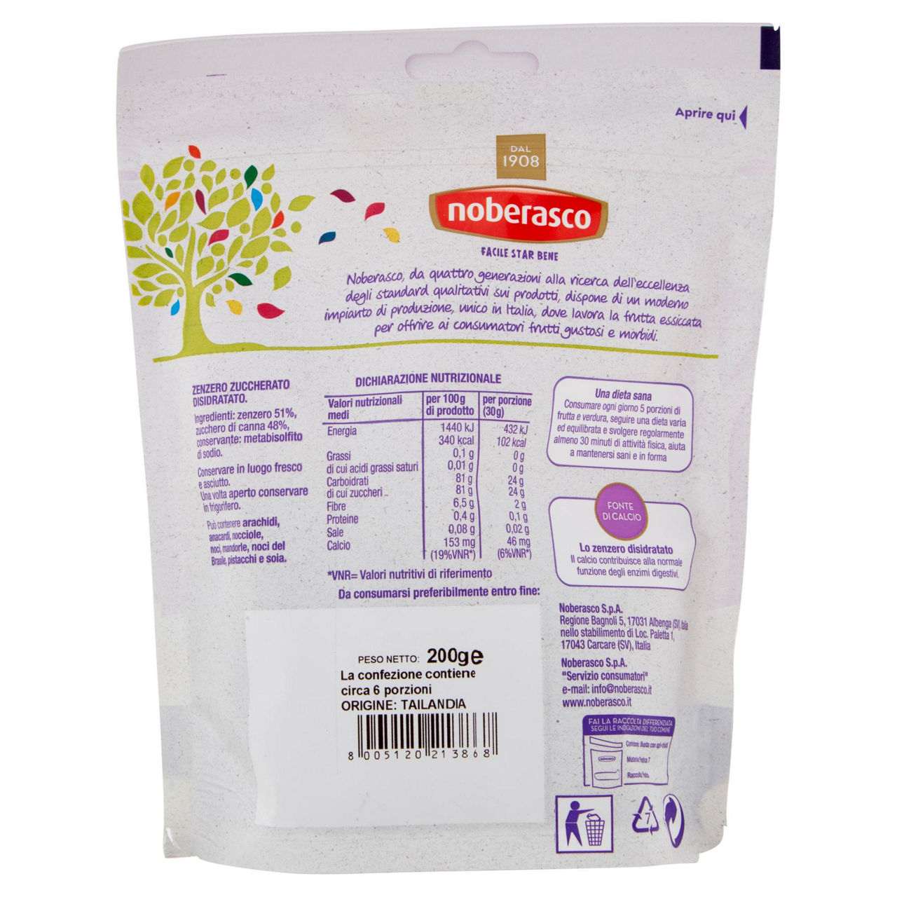 Zenzero disidratato zuccherato 200 gr - Immagine 41