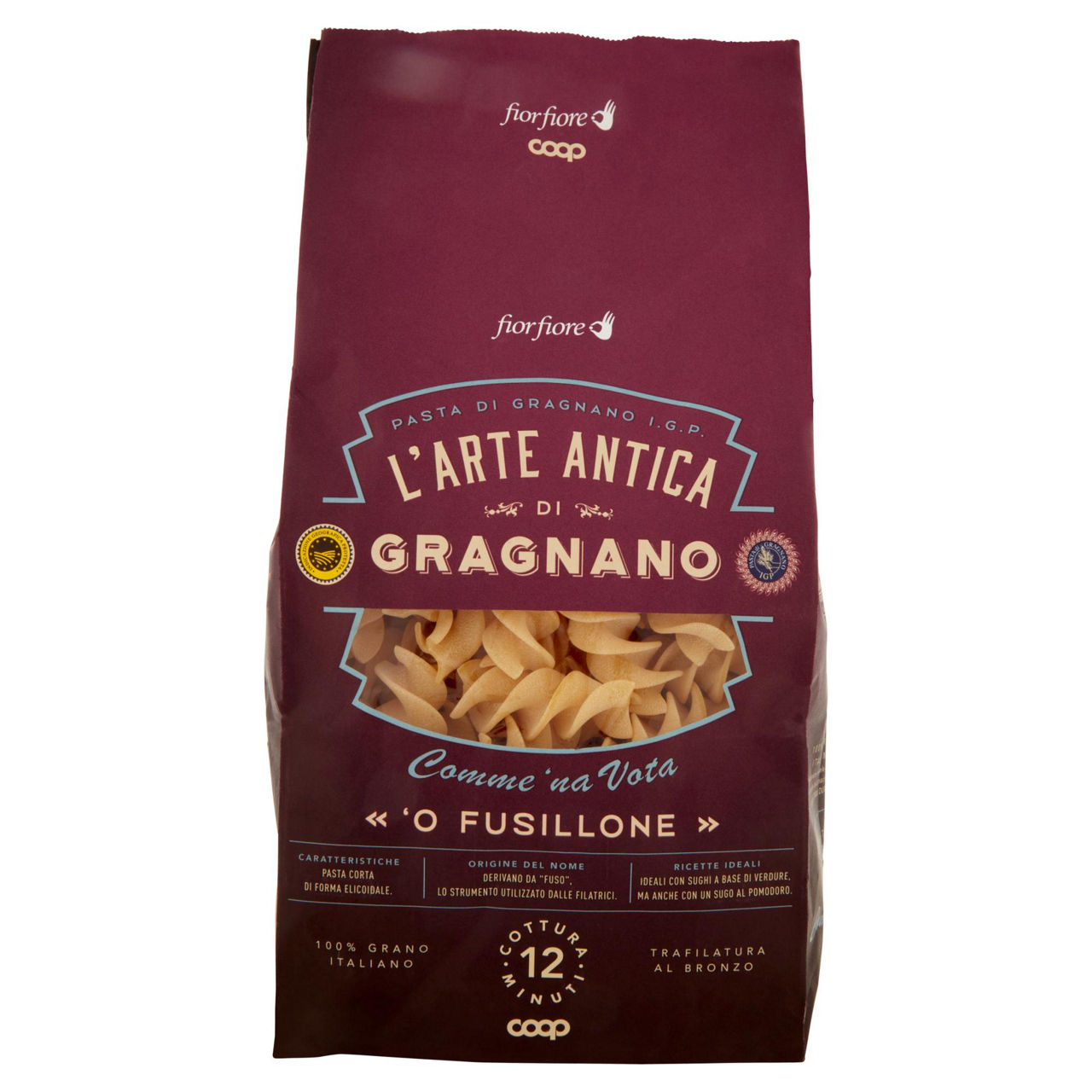 Fusilloni pasta di Gragnano IGP semola di grano duro 500 gr