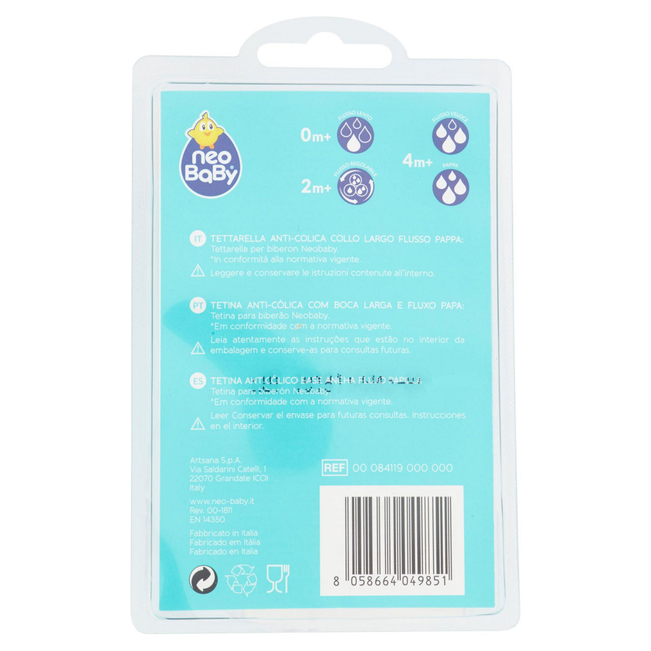 Tettarelle in silicone flusso pappa 4 m+ 2 pz - Immagine 11