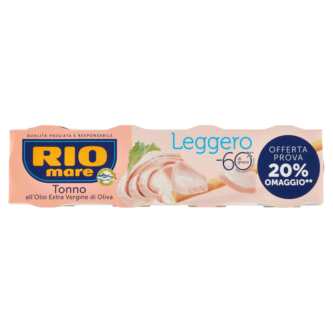Tonno rio mare leggero lattina gr. 60 x 4 os