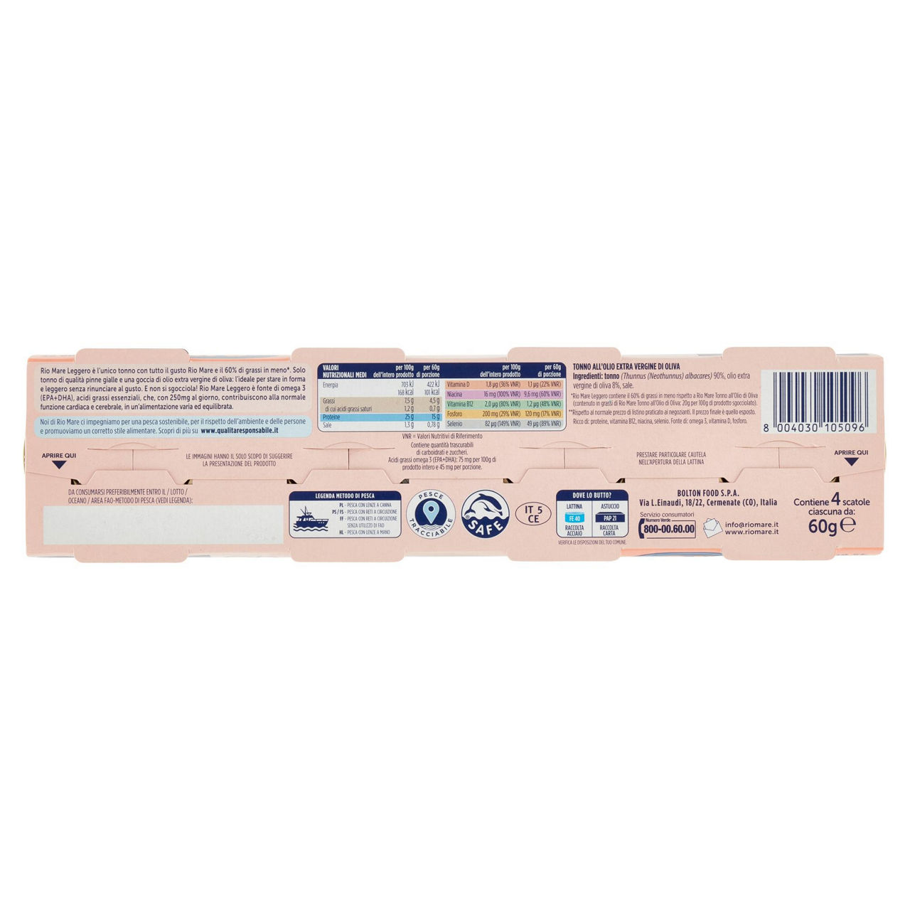 Tonno rio mare leggero lattina gr. 60 x 4 os - Immagine 11