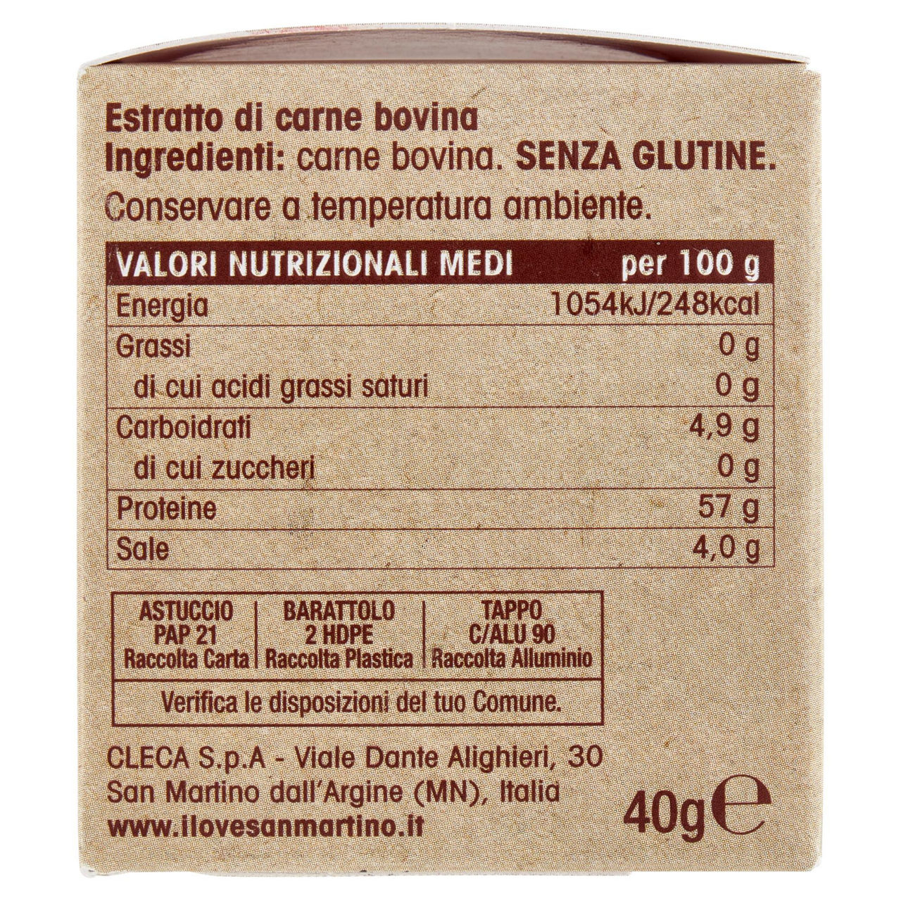 ESTRATTO DI CARNE S/GLUTINE FERIOLI SCATOLA G 40 - Immagine 31