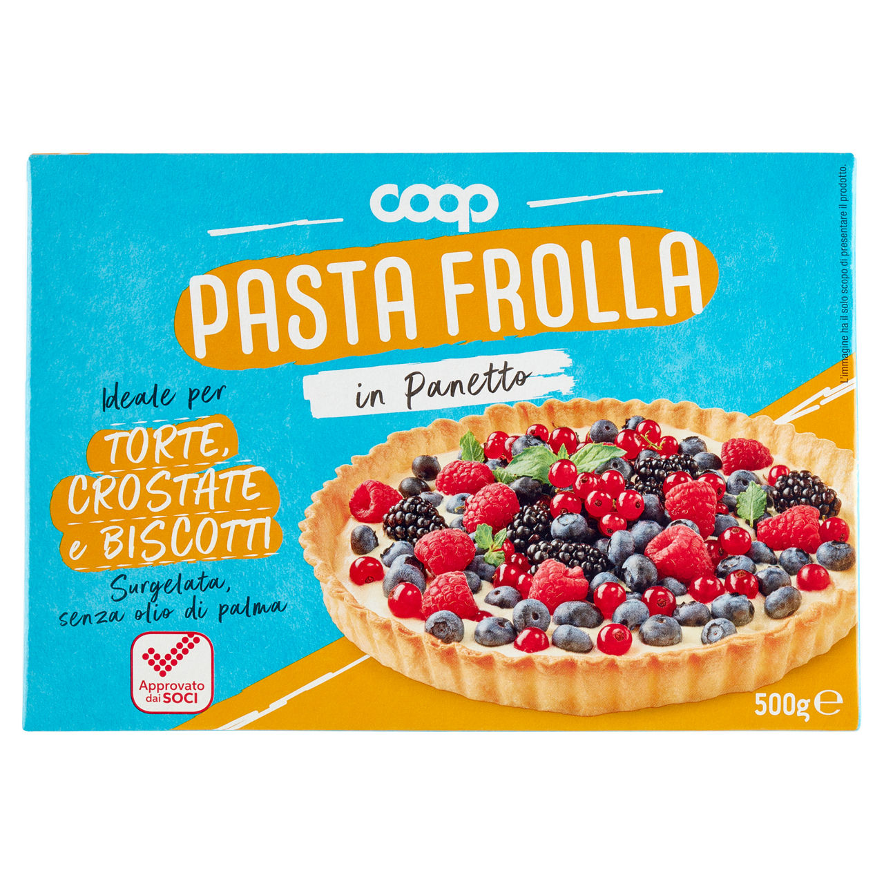 Pasta frolla in panetto surgelata 500 gr