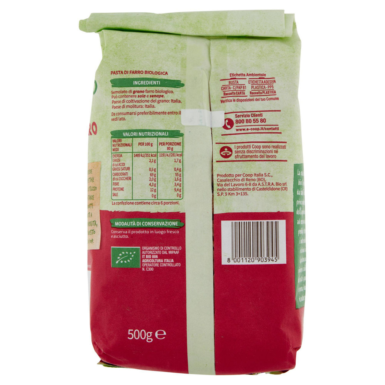Pennette pasta di farro bio 500 gr - Immagine 61