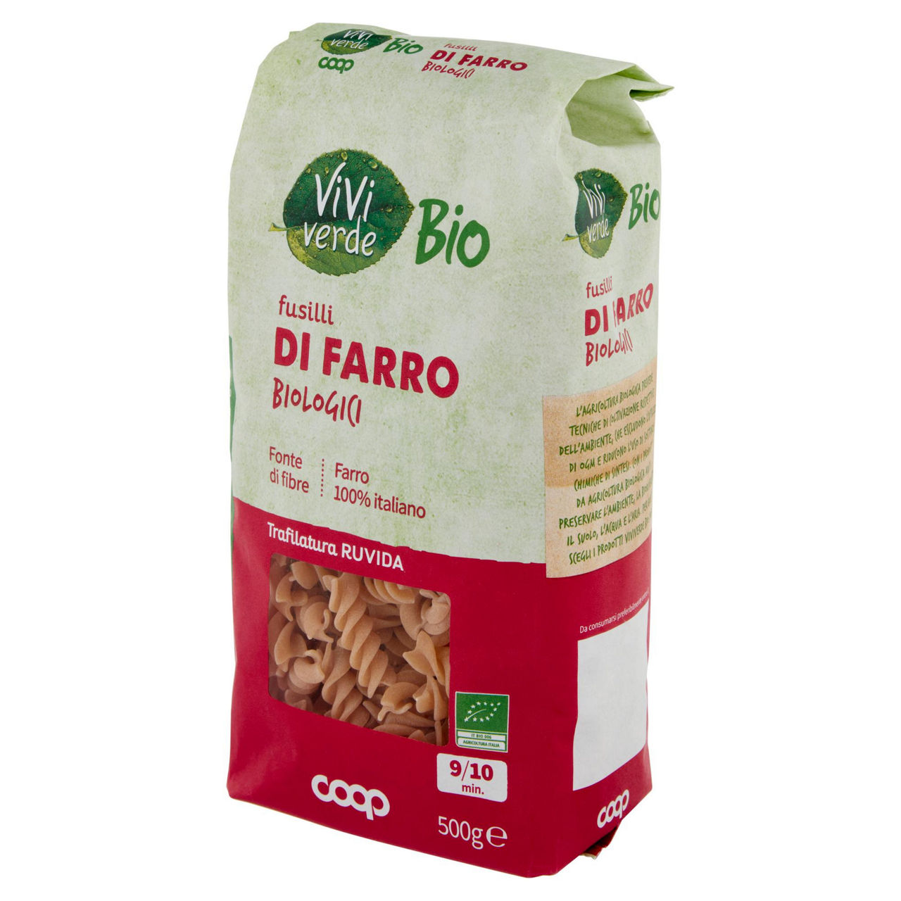 Fusilli di farro biologici vivi verde 500 g - Immagine 31