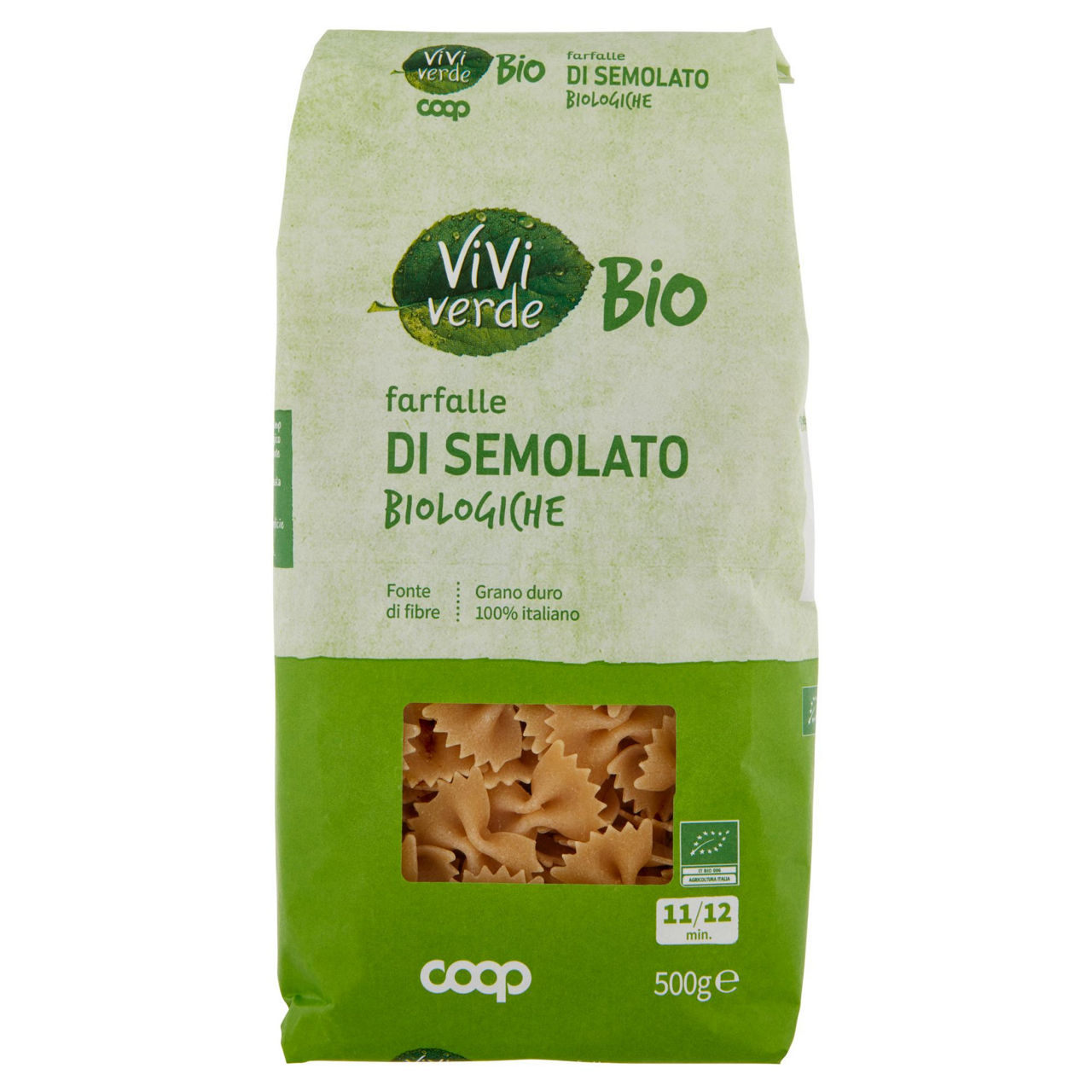 Farfalle di semolato biologiche 500 g - Immagine 01