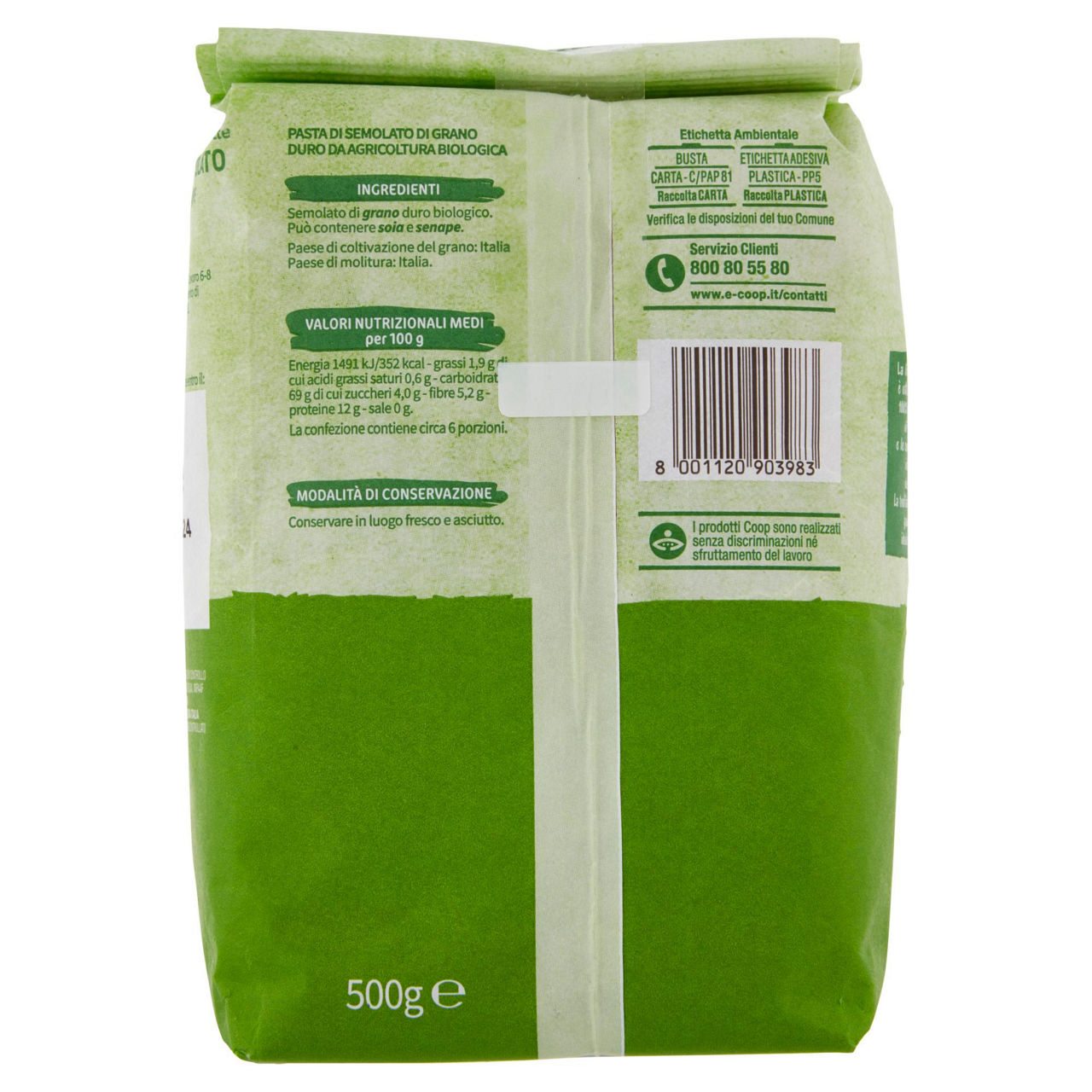 Mezze penne rigate pasta di semolato di grano duro 500 gr - Immagine 61