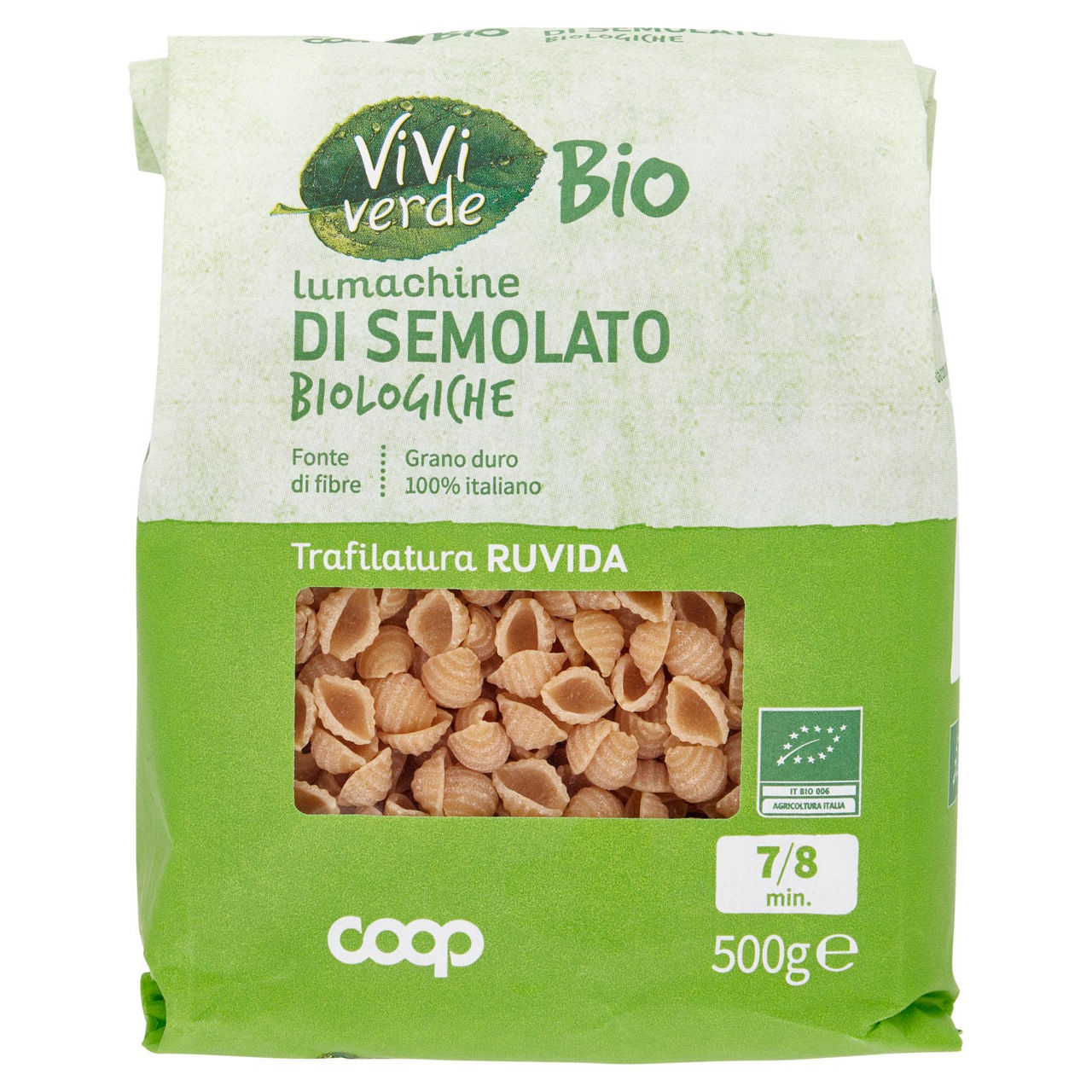 Lumachine pasta di semolato di grano duro bio 500 gr - Immagine 01