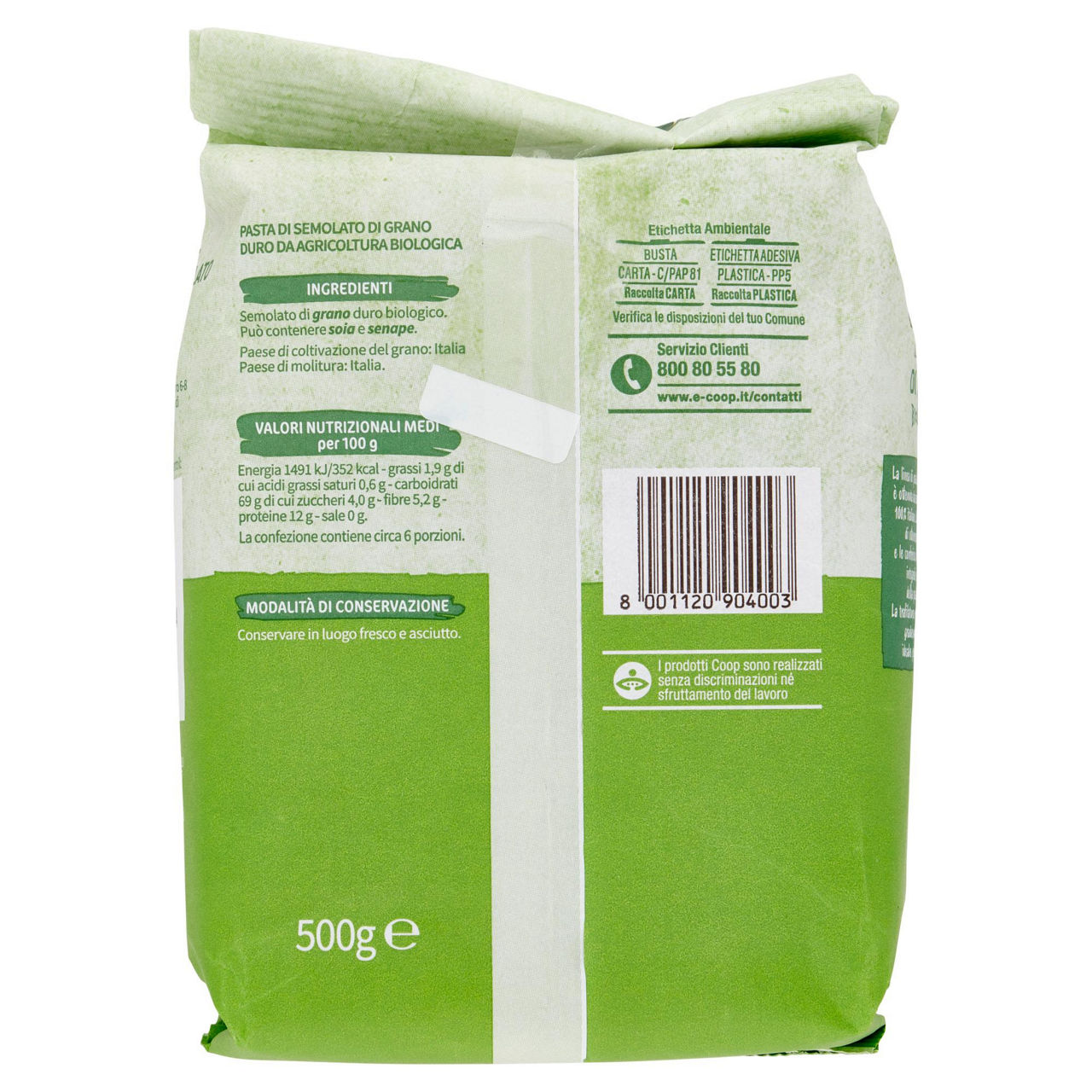 Lumachine pasta di semolato di grano duro bio 500 gr - Immagine 21