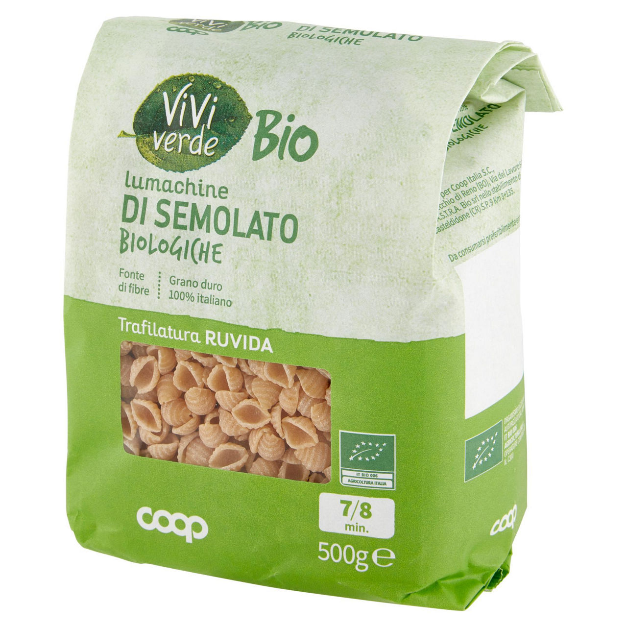 Lumachine pasta di semolato di grano duro bio 500 gr - Immagine 51