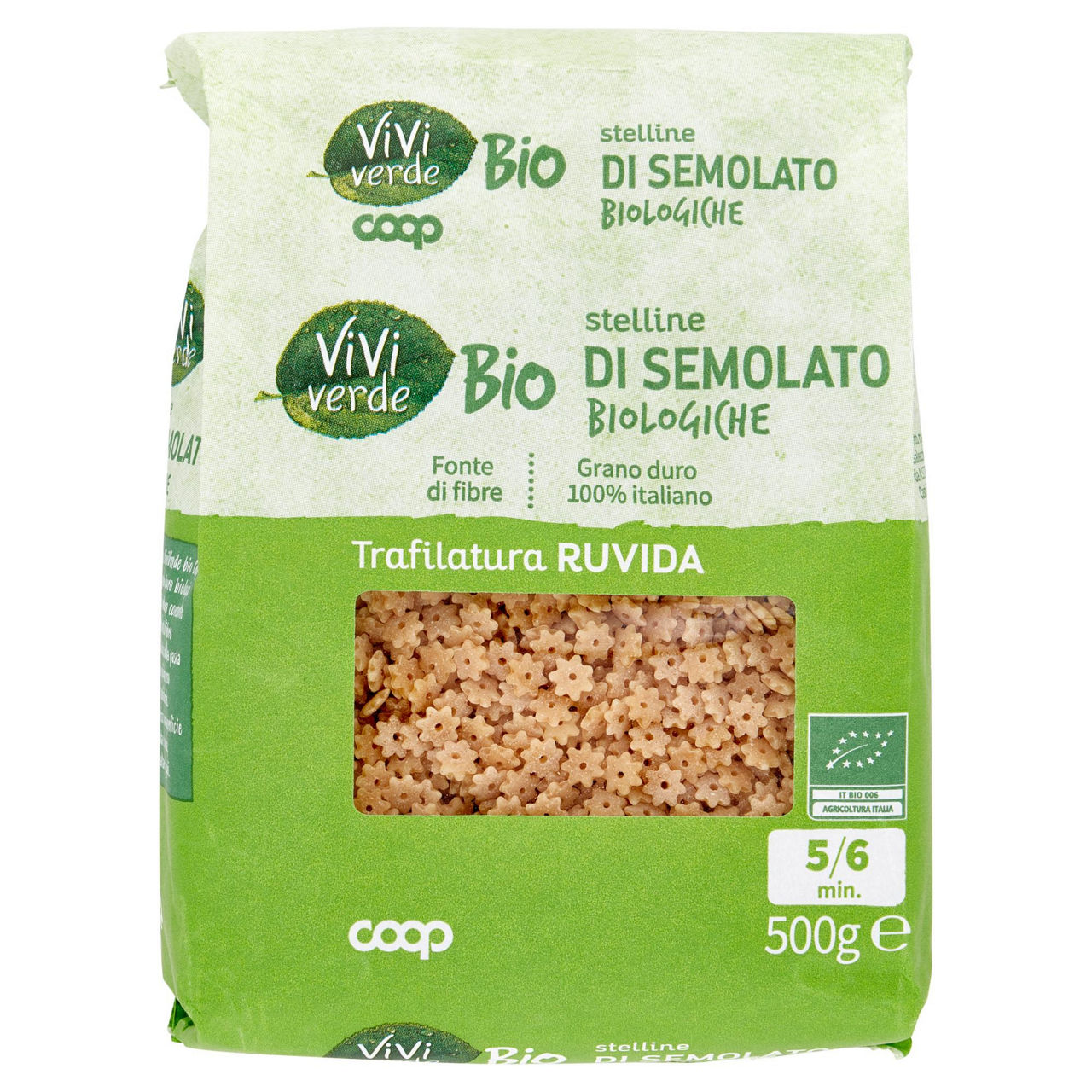 Stelline pasta di semolato di grano duro bio 500 gr - Immagine 01