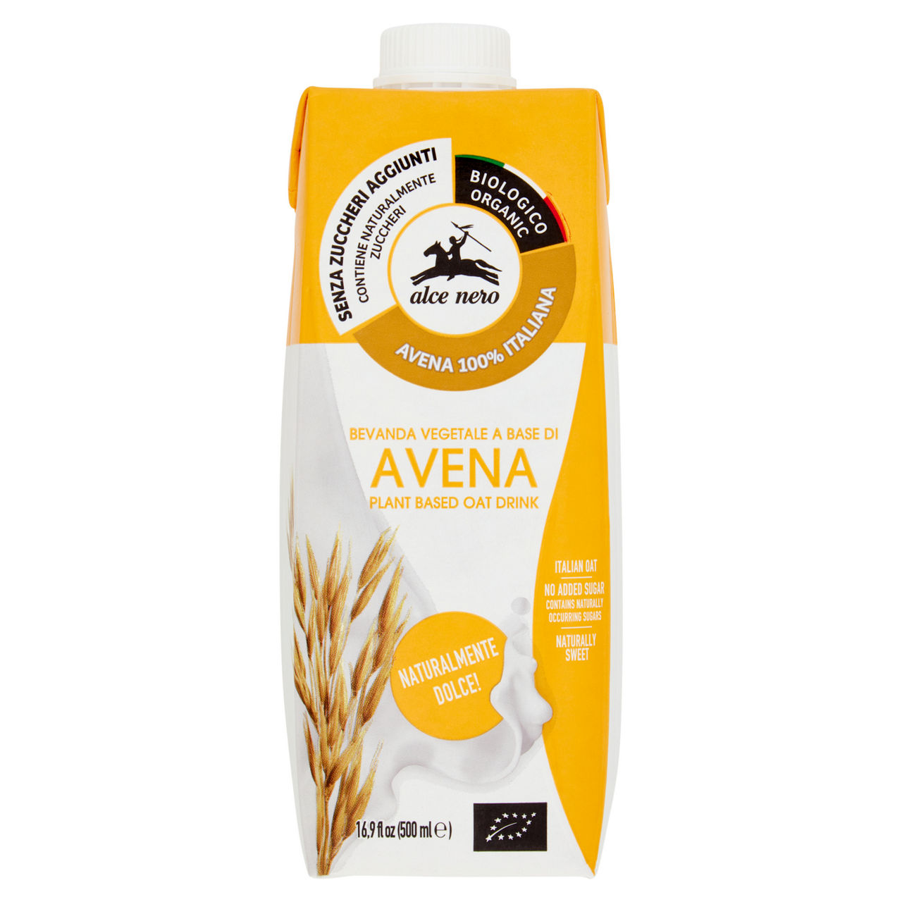 Bevanda vegetale di avena bio senza zucchero 500 ml - Immagine 01