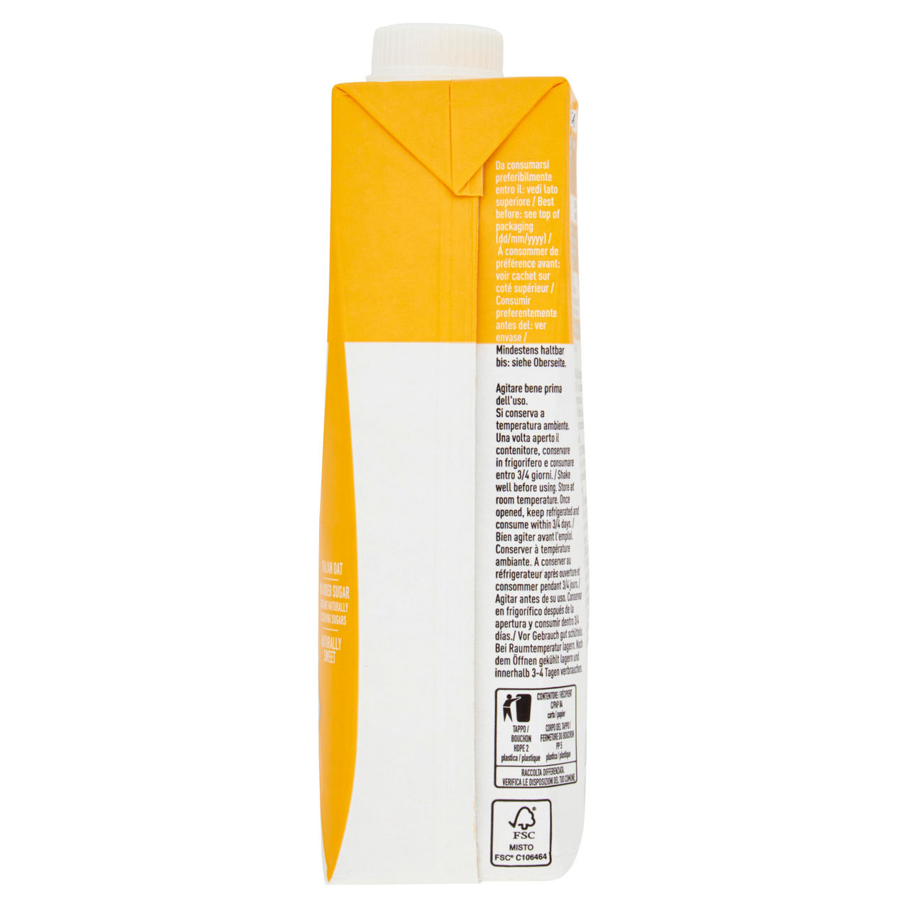 Bevanda vegetale di avena bio senza zucchero 500 ml - Immagine 41